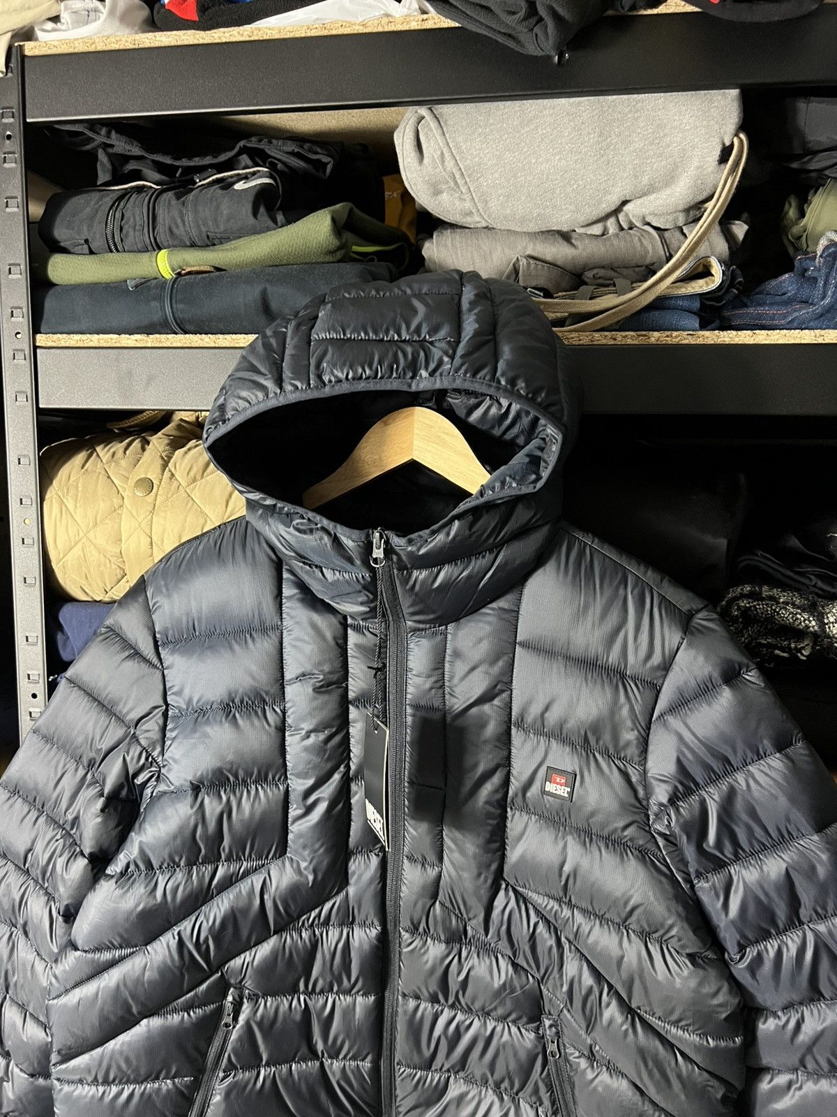Diesel NWT DIESEL Men’s Jacket Puffer Quilted Hooded Size L Size US L / EU 52-54 / 3 - 2 Thumbnail