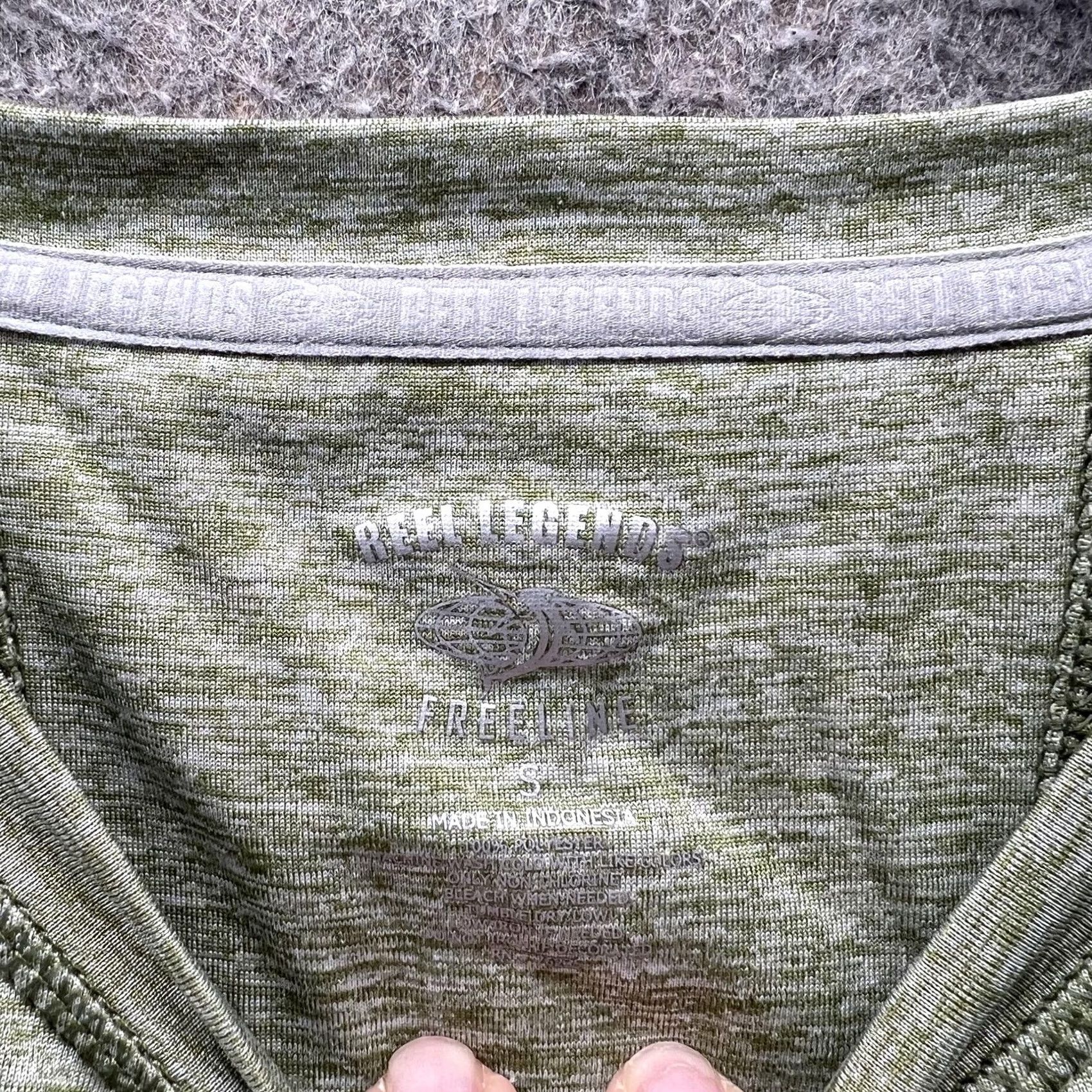 Vintage VINTAGE: No Reel Legends Shirt Mens Small Green Freeline Henley Long Sleeve Performance Shirt Size US S / EU 44-46 / 1 - 6 Thumbnail