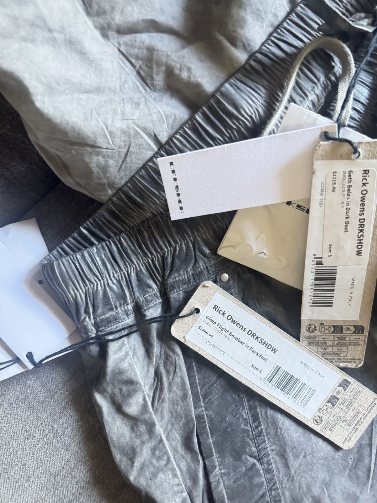 Rick Owens Rick DarkSHDW Gimp Flight Bomber Jacket Size US M / EU 48-50 / 2 - 10 Thumbnail