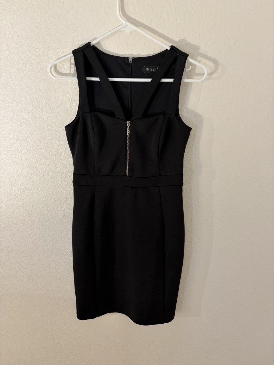 Guess vintage black guess dress with zipper detail size 2 Size XS / US 0-2 / IT 36-38 - 1 Thumbnail