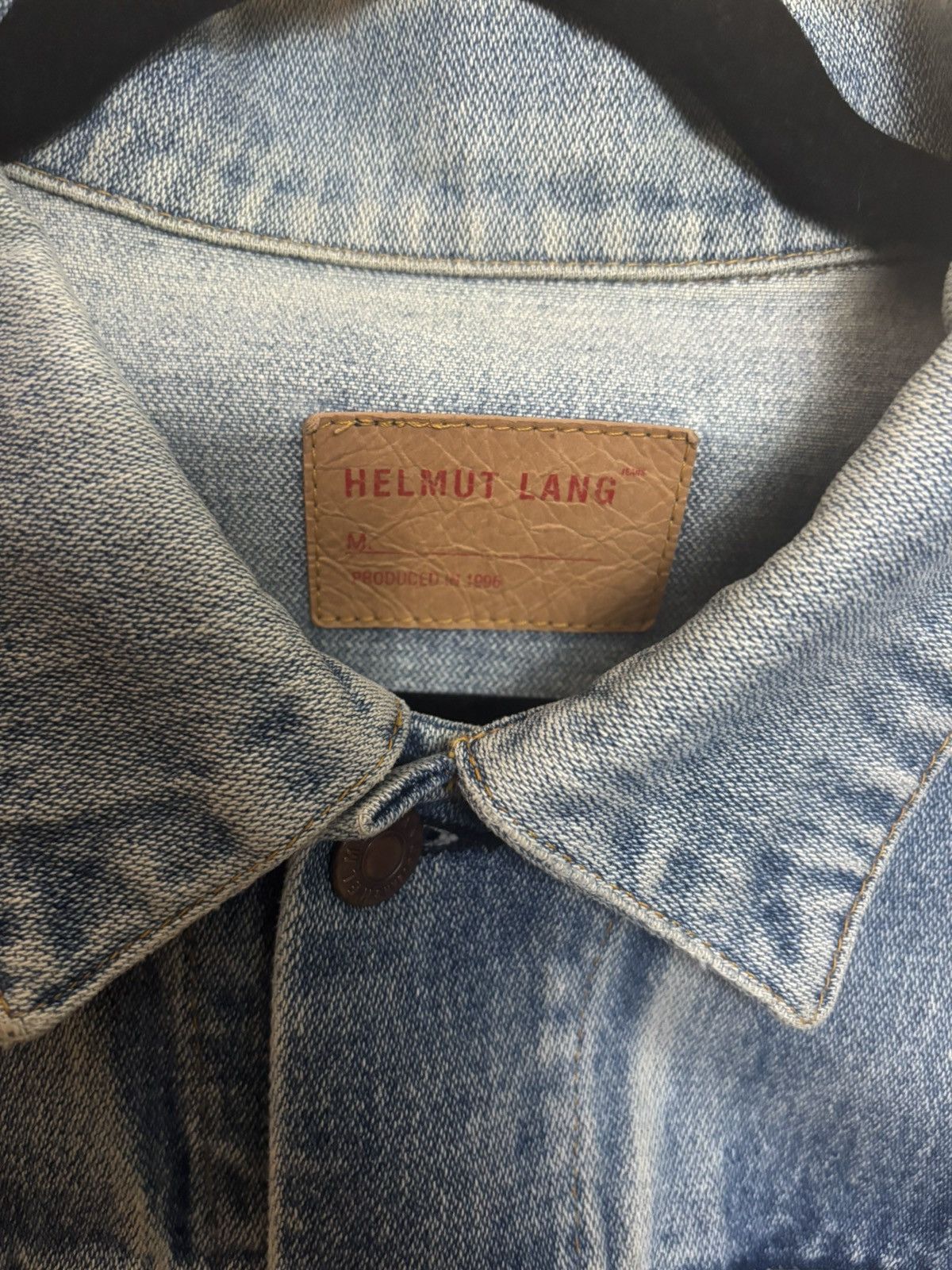 Helmut Lang Helmut Lang 1996 Cock Ring Denim Jacket Size US XL / EU 56 / 4 - 2 Thumbnail