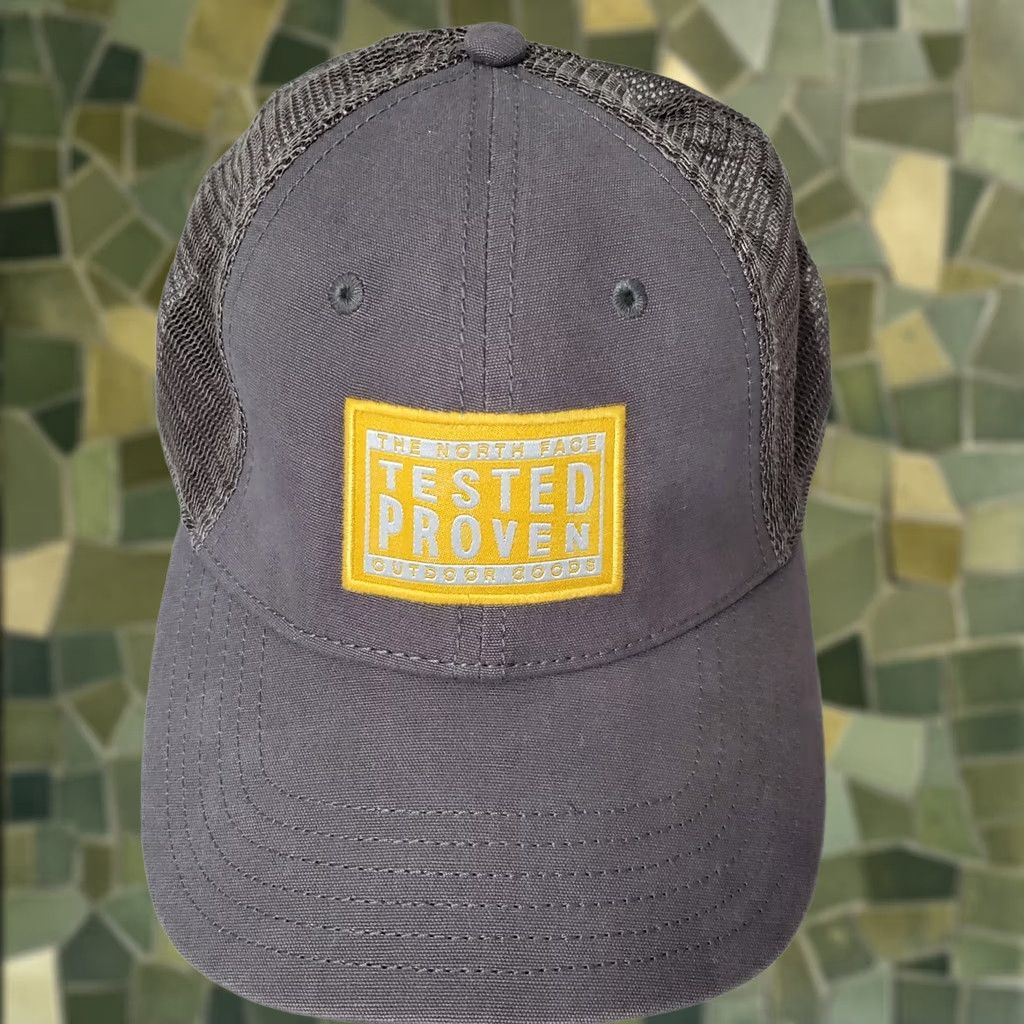 The North Face The North Face Gray Tested Proven Outdoor Goods Trucker Hat Cap One Size Men Size ONE SIZE - 1 Thumbnail