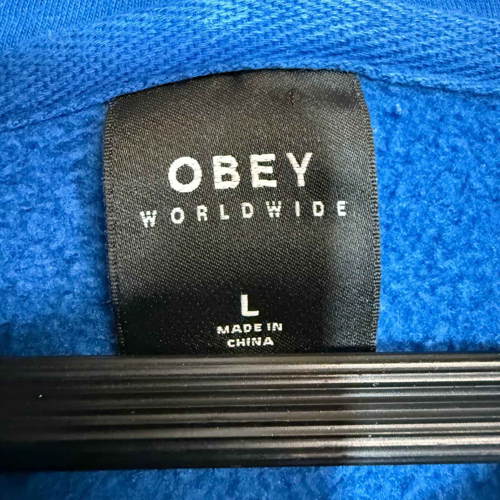 Obey OBEY Worldwide L Hoodie Sweatshirt Blue Skater Streetwear Size US L / EU 52-54 / 3 - 4 Thumbnail