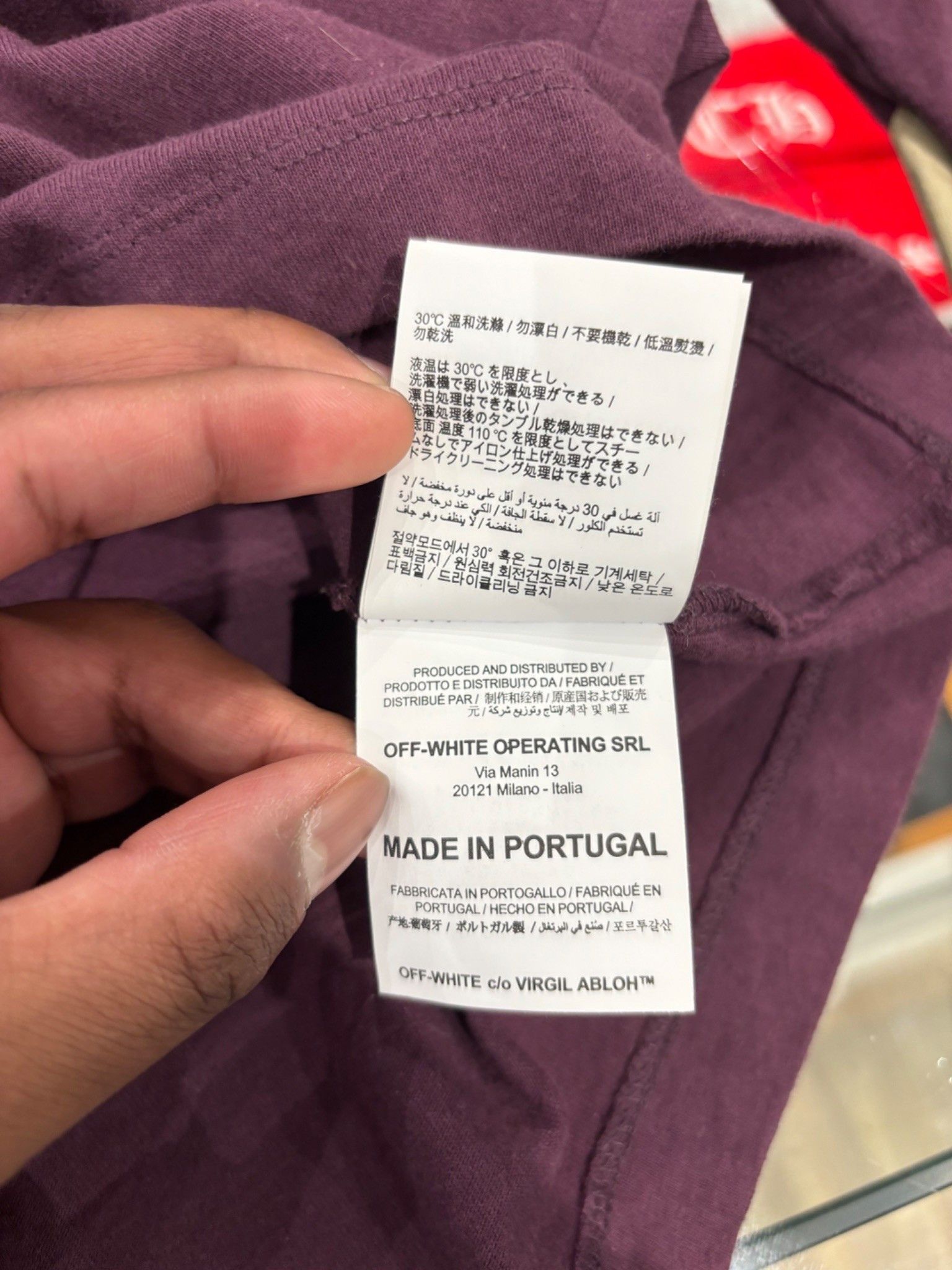 Off-White OFF-WHITE Diagonal Tape Arrows Crew Sweatshirt Purple Size US XL / EU 56 / 4 - 10 Thumbnail
