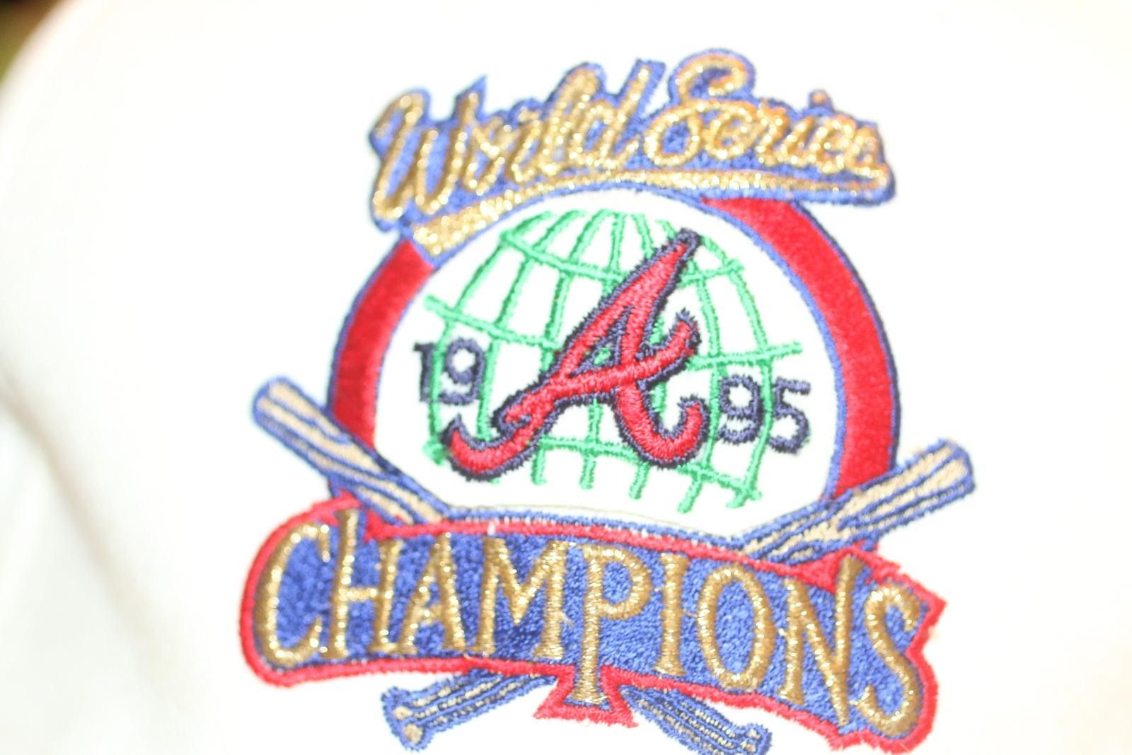 MLB Vintage 1995 WorldSeries Champions Atlanta Braves Hat NewEra Size ONE SIZE - 2 Thumbnail