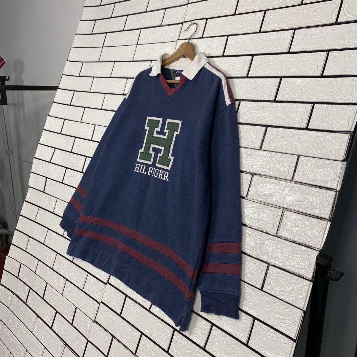 Japanese Brand 📌Vintage Polo Rugby Collar Sweatshirt Tommy Hilfiger Rare Size US L / EU 52-54 / 3 - 3 Thumbnail