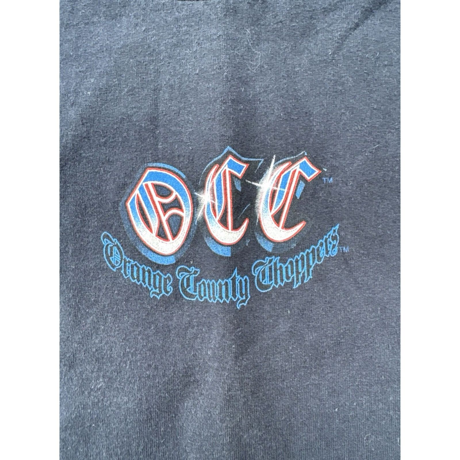 Vintage VINTAGE Orange County Choppers T Shirt OCC Long Sleeve Motorcycle Biker Flames XXL Blue 2000s Mens Size US XXL / EU 58 / 5 - 4 Thumbnail