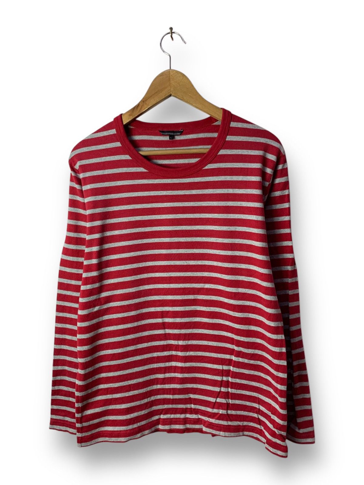 Japanese Brand × Uniqlo 🔥 Uniqlo Red Stripes Nirvana Kurt Cobain Grunge Style Size US M / EU 48-50 / 2 - 1 Thumbnail