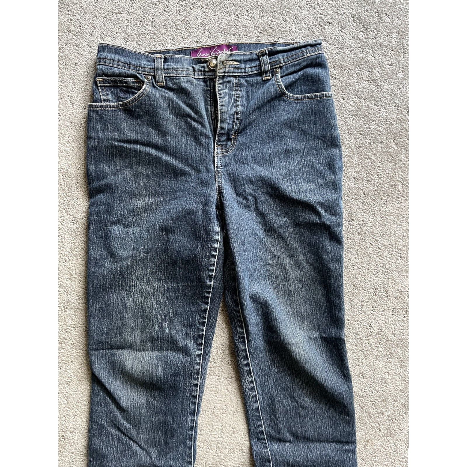 Gloria Vanderbilt Gloria Vanderbilt Amanda Jeans Tapered Denim 8P Blue Stretch Womens 90s Logo Size 30" / US 8 / IT 44 - 2 Thumbnail