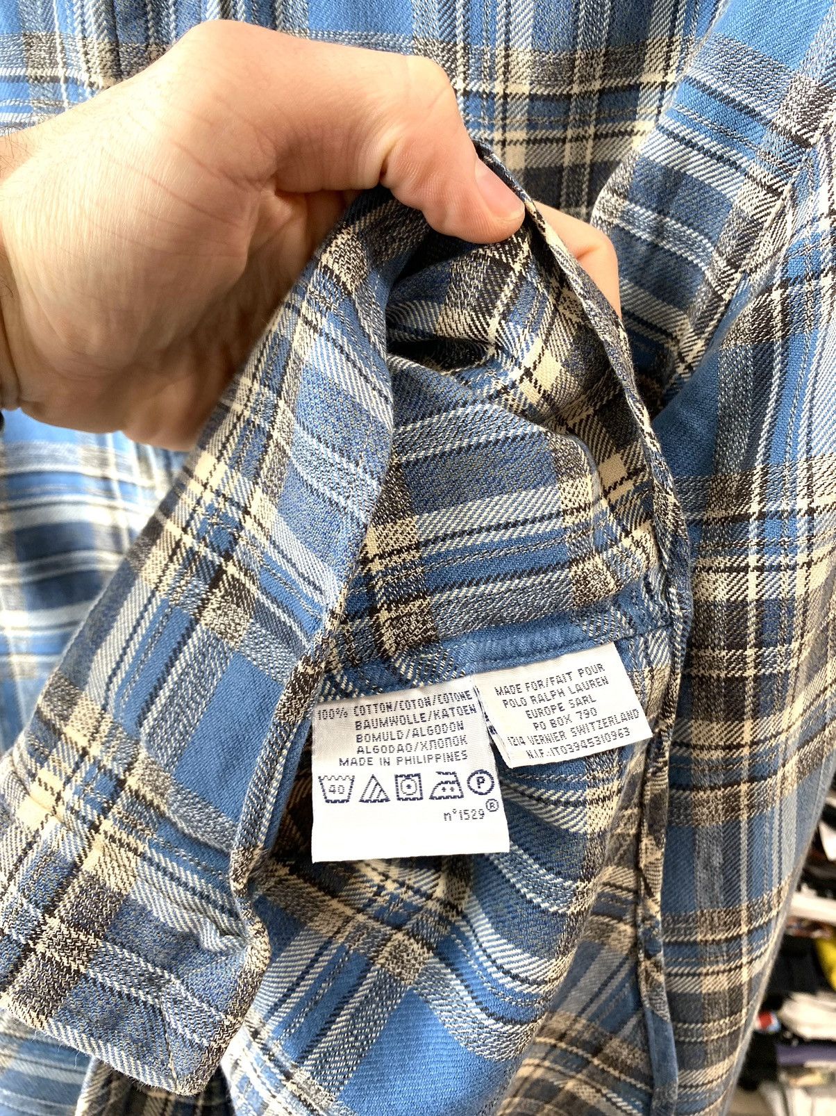 Japanese Brand Vintage Polo Ralph Lauren Flannel Plaid Checkered Shirt Size US M / EU 48-50 / 2 - 6 Thumbnail