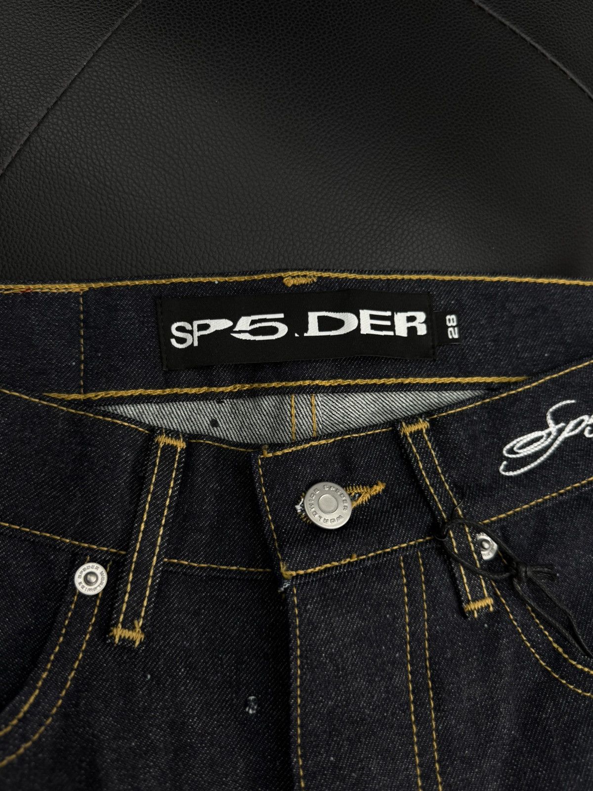 Sp5der Sp5der Rhinestone Crystal Jean Shorts Size (28) NEW Size US 28 / EU 44 - 7 Thumbnail