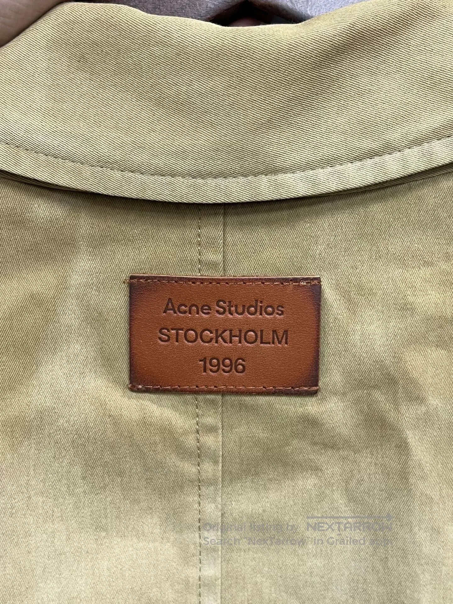 Acne Studios beige gradient cropped jacket by Acne Studios. Size S / US 4 / IT 40 - 3 Thumbnail
