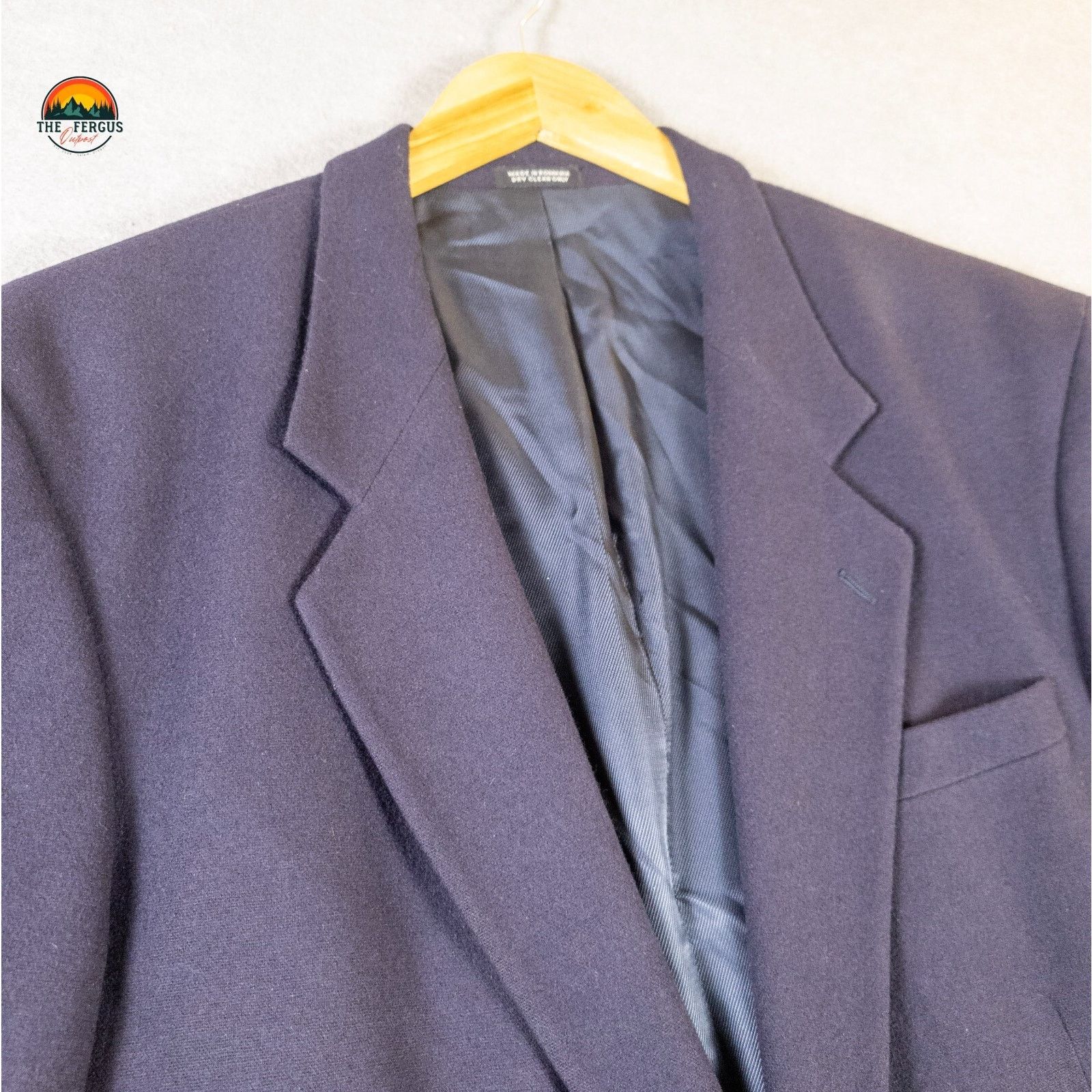 Oscar De La Renta Oscar De La Renta Suit Jacket Blazer Blue Men's Size 44R Size 44R - 9 Thumbnail