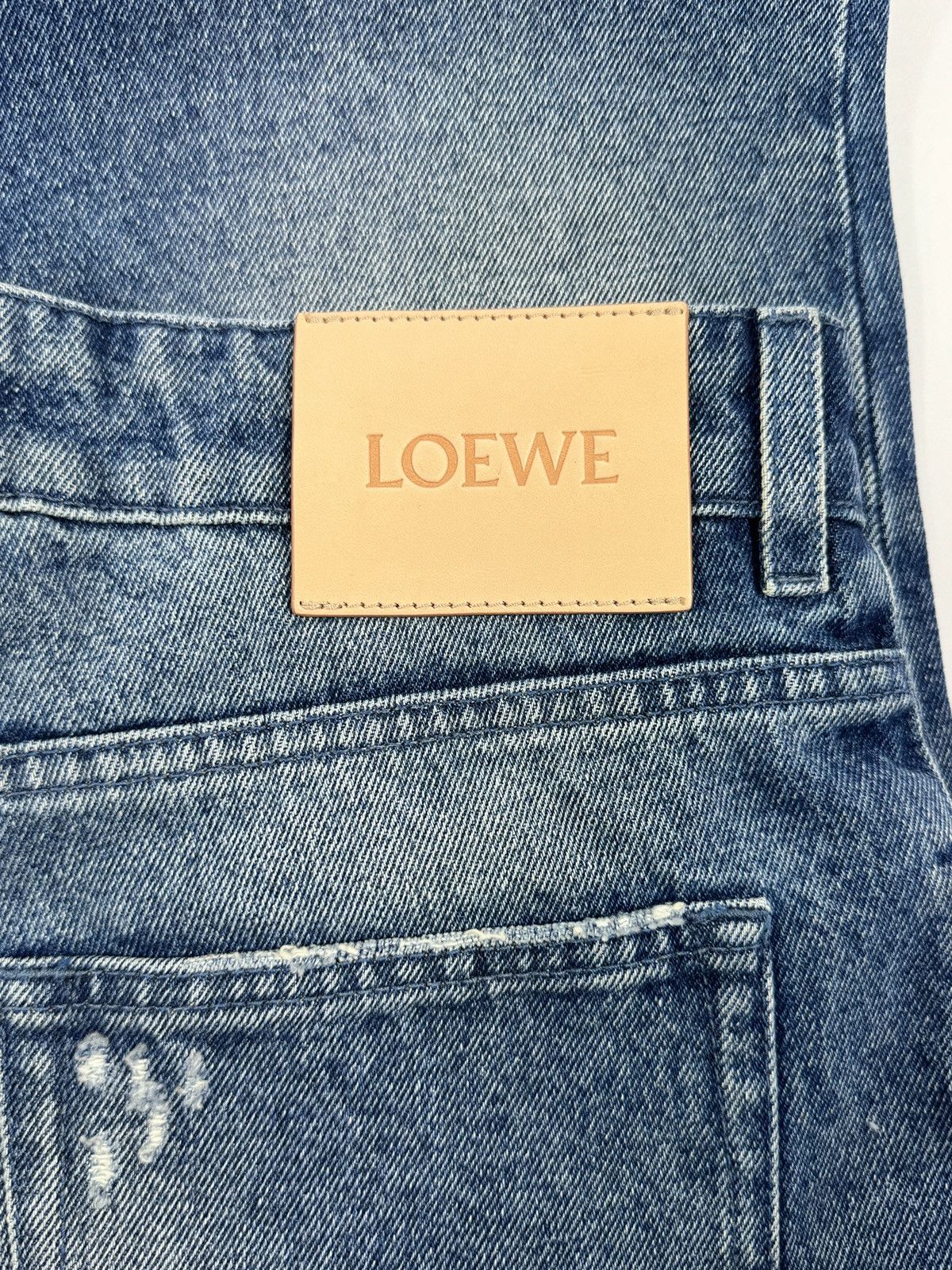 Loewe x PAULA’S IBIZA STRAIGHT LEG PATCHWORK JEANS Size US 34 / EU 50 - 3 Thumbnail