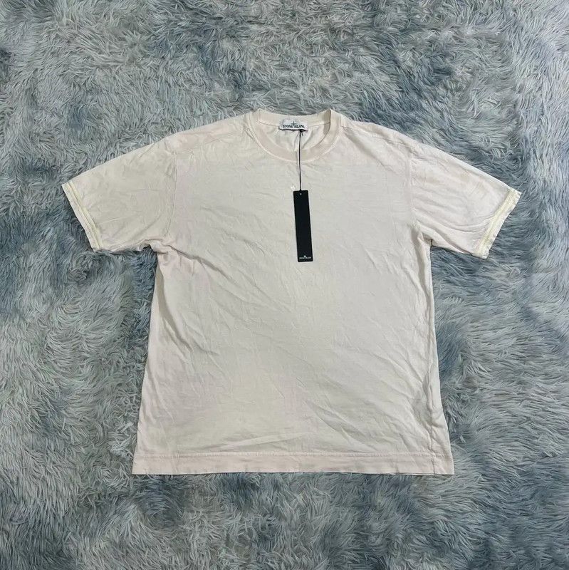 Stone Island Stone Island White Cotton Men's T-Shirt 0089 Size US L / EU 52-54 / 3 - 1 Thumbnail