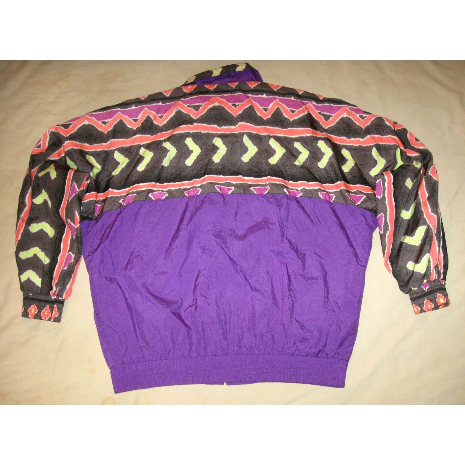 Pinko VINTAGE Duckster Windbreaker Jacket Women's XL Ladies Retro 90s Purple Pink Size XL / US 12-14 / IT 48-50 - 5 Thumbnail