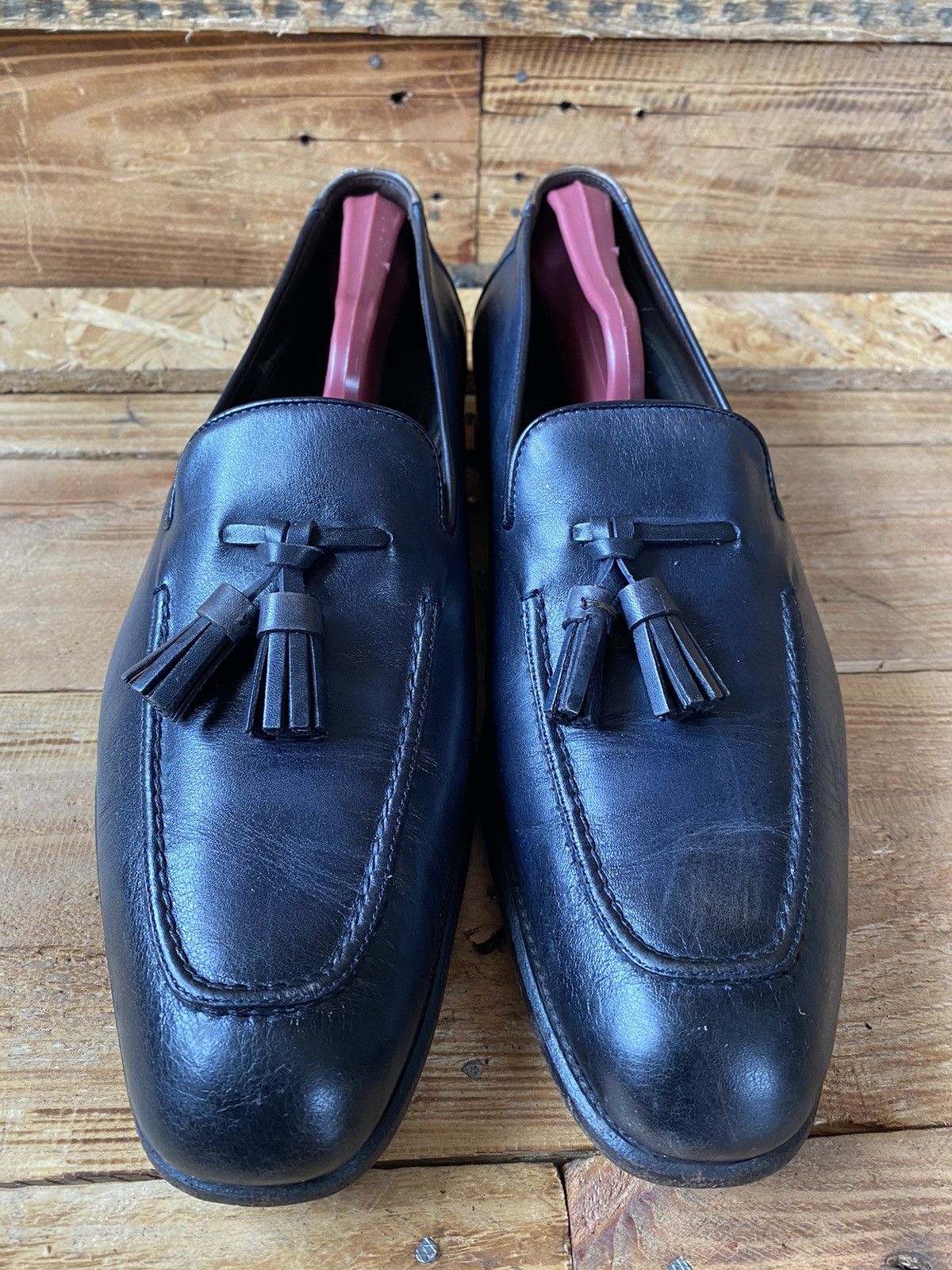 Tom Ford Tomford tassel navy blue leather loafers sz uk7TTT Size US 8 / EU 41 - 2 Thumbnail
