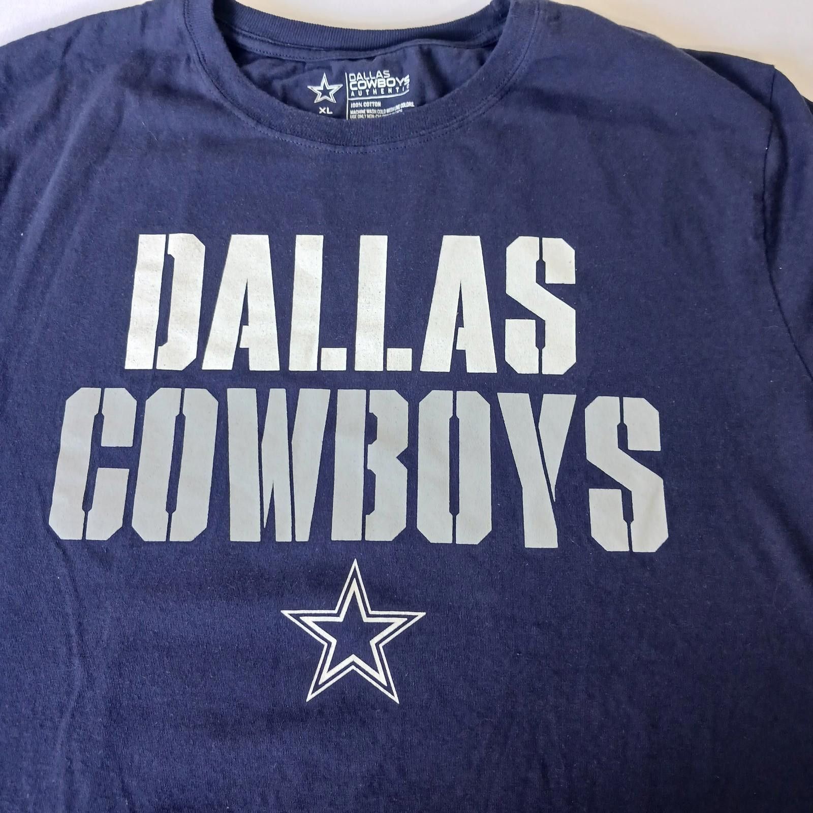 Other Dallas Cowboys Authentic Men’s Navy Blue Cowboys T-Shirt XL Size ONE SIZE - 4 Thumbnail