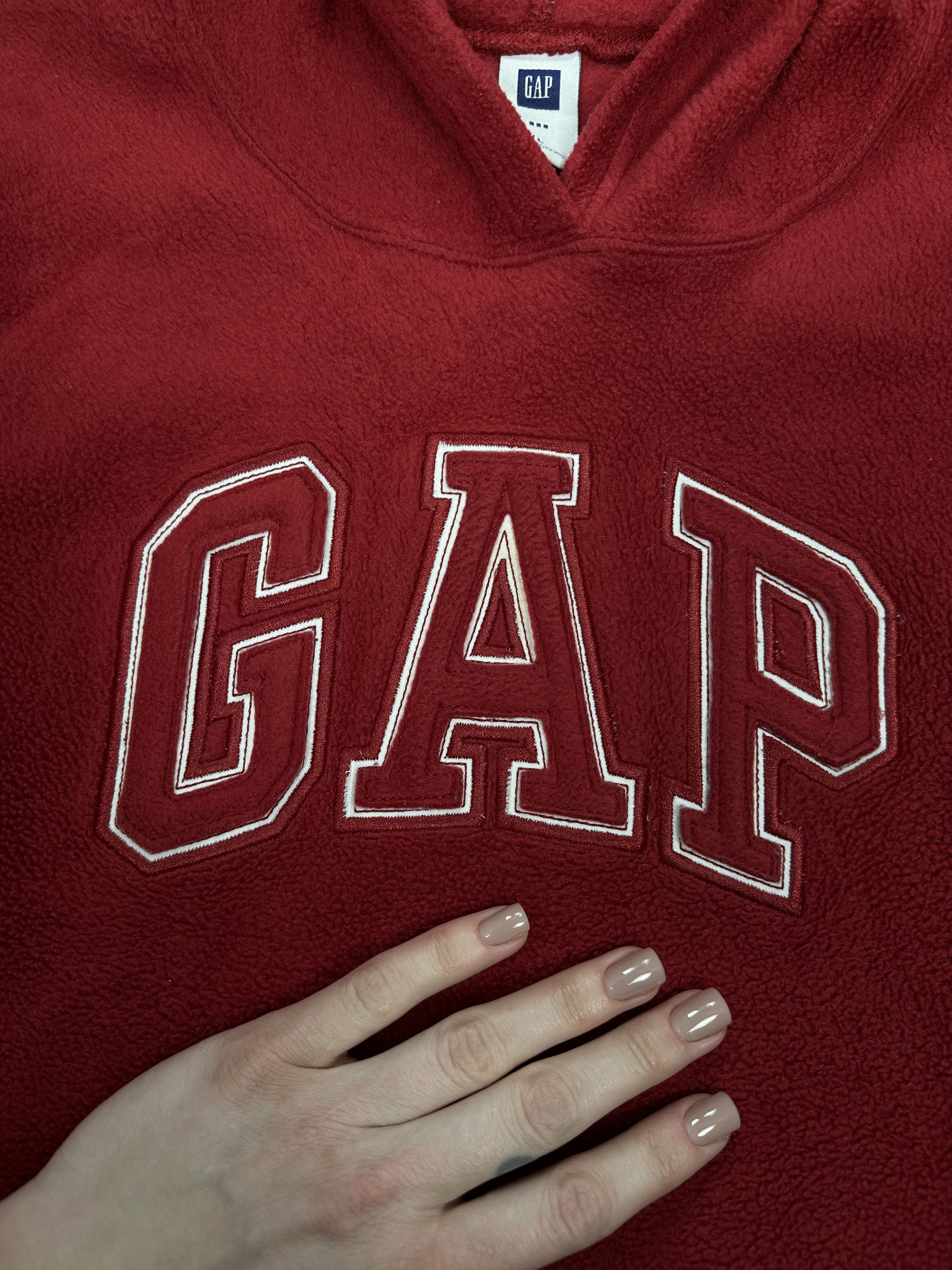 Gap × Vintage Gap Vintage Mens Fleece Hoodie Size US L / EU 52-54 / 3 - 3 Thumbnail