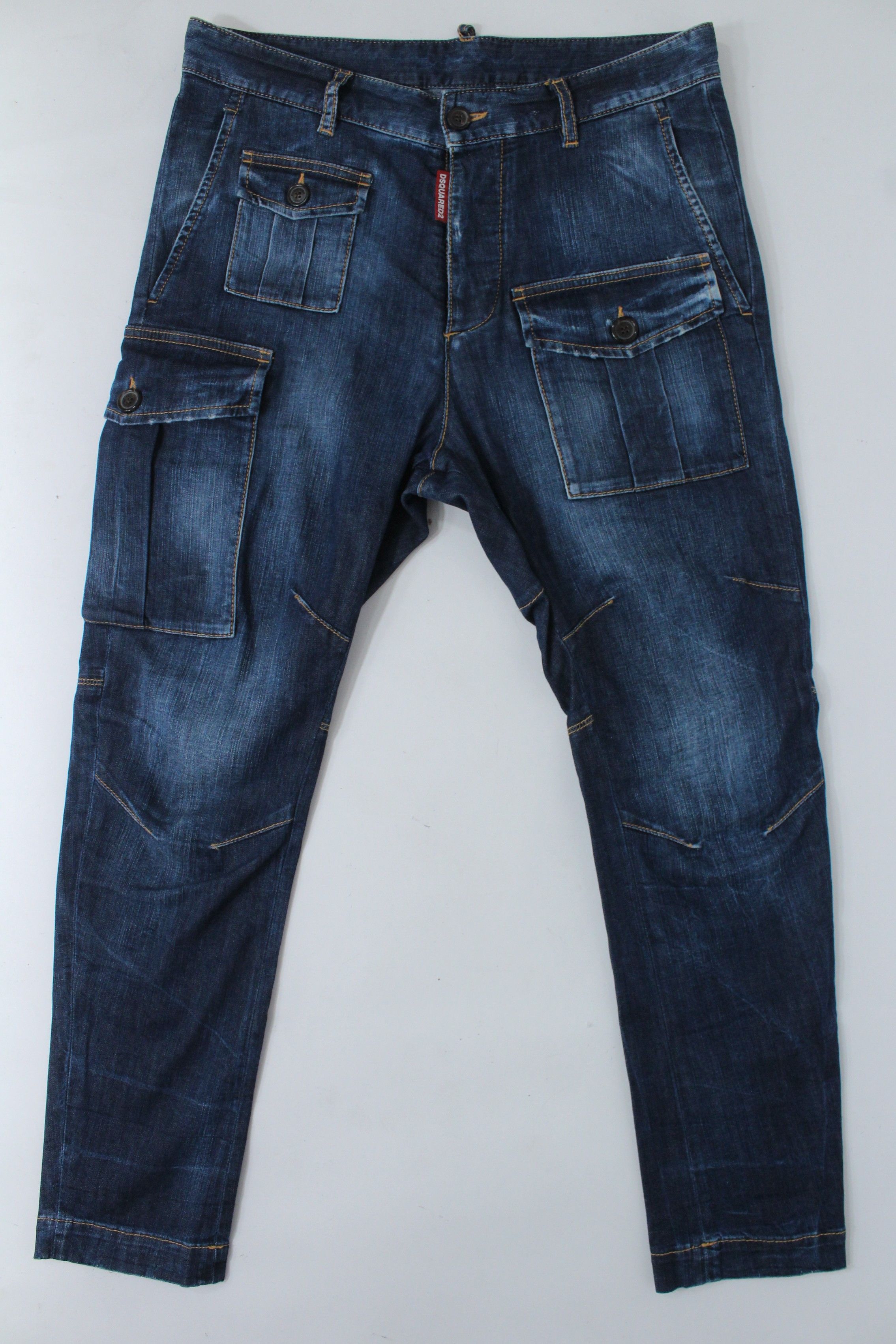 Dsquared2 Dsquared2 Blue Utility Cargo Denim Jeans IT 46 / US 30 / S Size US 30 / EU 46 - 1 Thumbnail