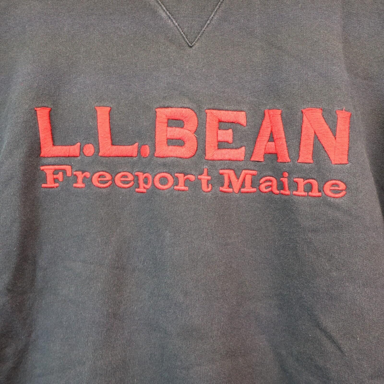 L.L. Bean Vtg LL Bean Crewneck Sweatshirt Large Reg Freeport Black Red Size US L / EU 52-54 / 3 - 2 Thumbnail