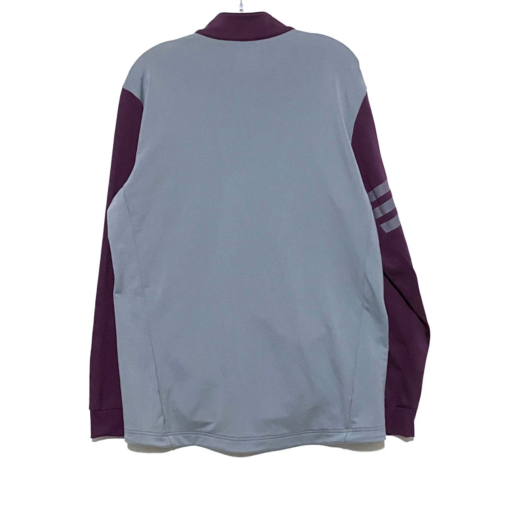 Adidas Adidas Golf 1/4 Zip Pullover Mens M Athleisure NWT Striped Sleeve Purple Colorblock Pullover Casual Activewear Sportswear Shirt Size US M / EU 48-50 / 2 - 3 Thumbnail