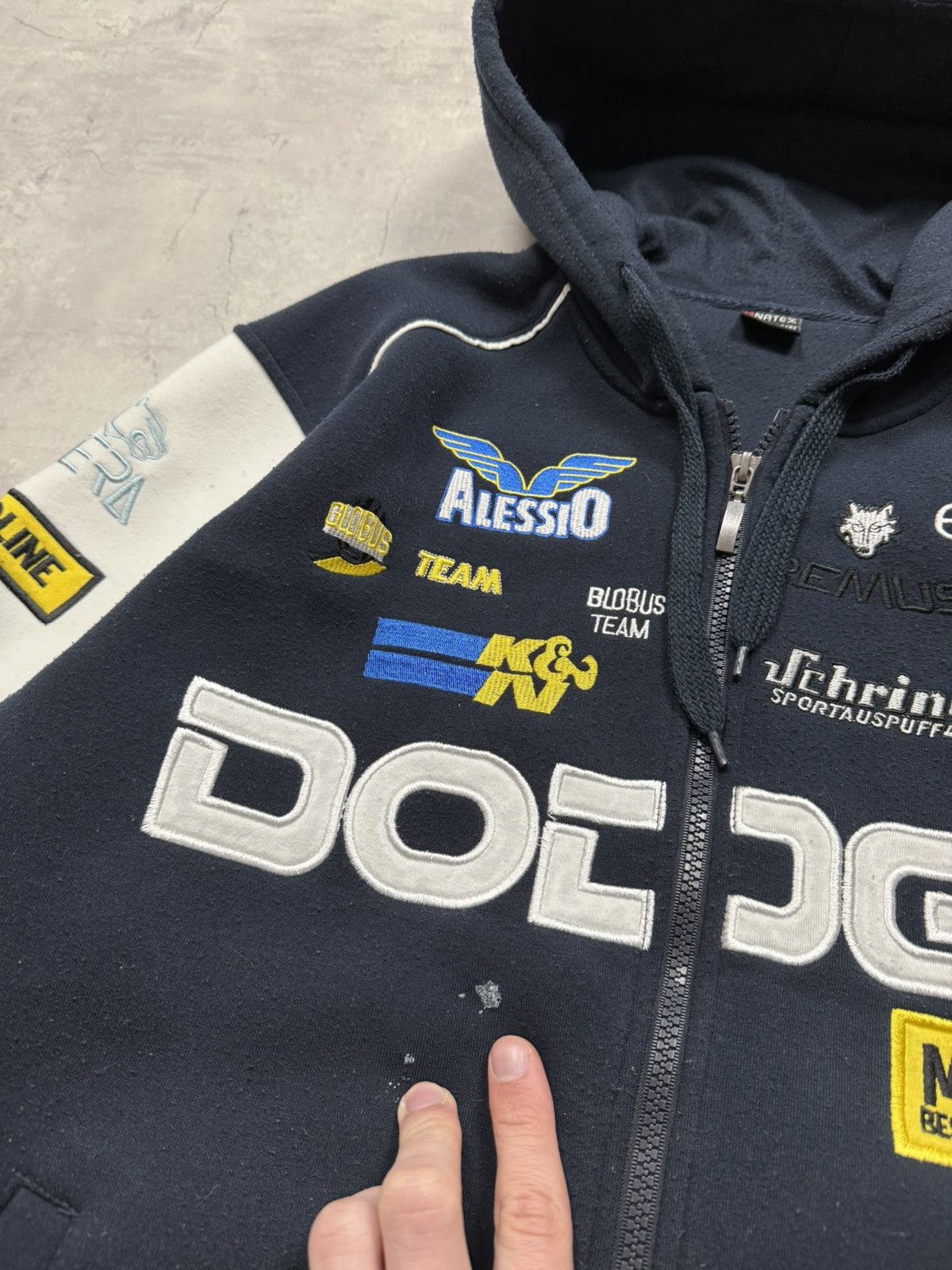 Vintage Dodge Vintage Racing Zip Hoodie Size US XL / EU 56 / 4 - 3 Thumbnail