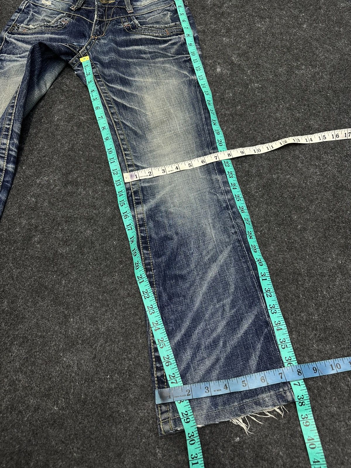 Hysteric Glamour Lolita Concert Club Flare Distressed Denim 29x29 F47 Size US 29 - 10 Thumbnail