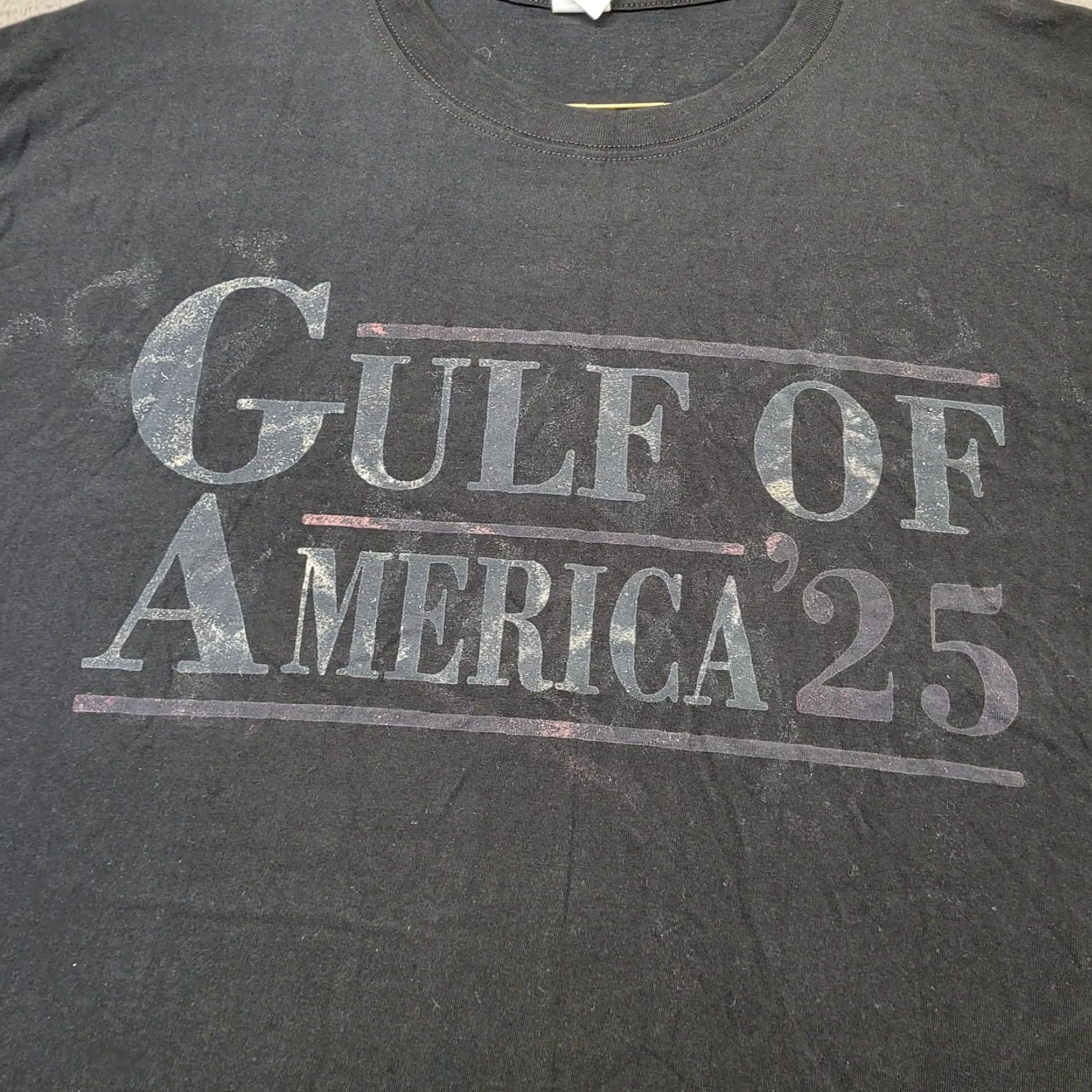 Vintage Gulf of Mexico 2025 T-Shirt Men's 2XL Black Short Sleeve Crew Neck Pullover Size XXL / US 16-18 / IT 52-54 - 2 Thumbnail