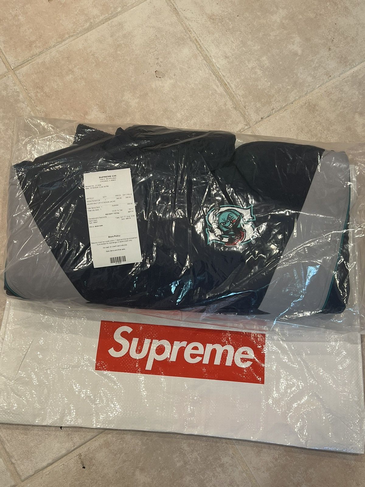 Supreme Supreme/Salem half zip stadium jacket size medium Size US M / EU 48-50 / 2 - 1 Thumbnail
