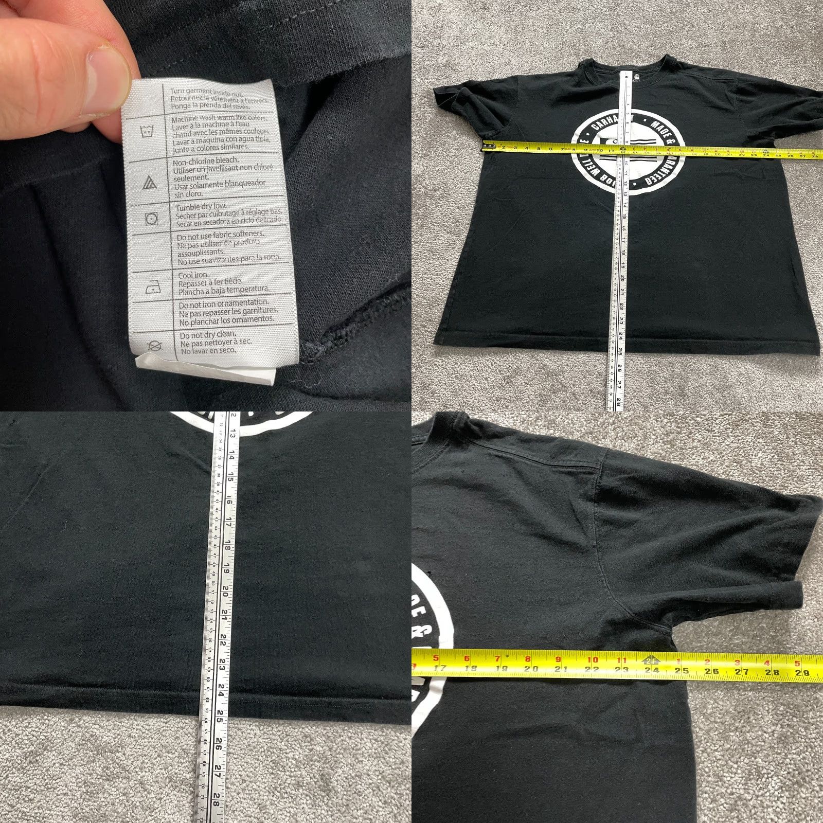 Carhartt VINTAGE? No. Carhartt Relaxed Fit Graphic T-Shirt Women XL Black Crew Neck Cotton Tee Size XL / US 12-14 / IT 48-50 - 8 Thumbnail