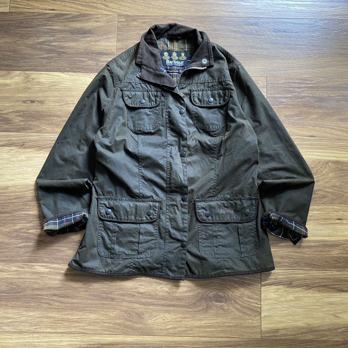 Barbour Vintage Barbour Green Womens Utility Waxed Jacket Size Uk 16 Size XL / US 12-14 / IT 48-50 - 1 Thumbnail
