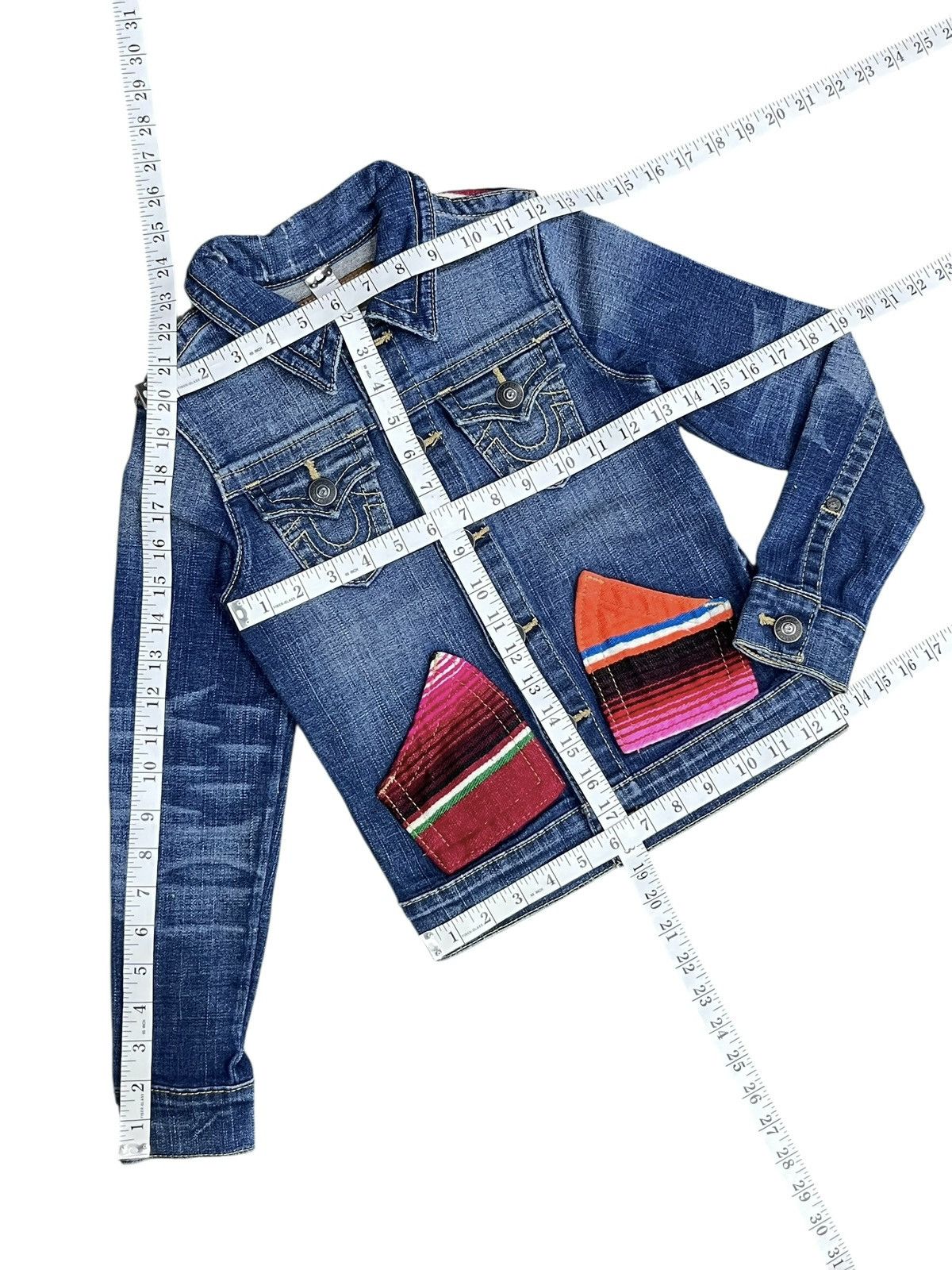 True Religion 🔥TRUE RELIGION KIDS SERAPE CUSTOM DENIM JACKET Size US XXS / EU 40 - 17 Thumbnail