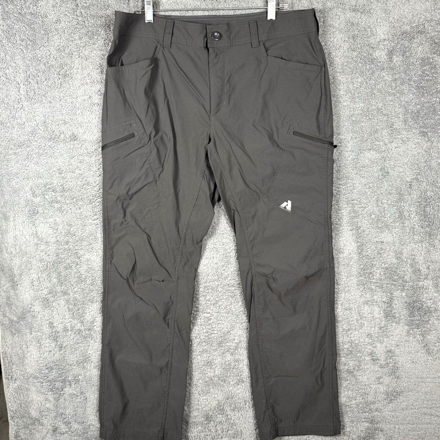 Eddie Bauer Eddie Bauer First Ascent Pants Mens 38x32 Cargo Zip Hike Pro Guide Unlined Gray Regular Size 38"} Size US 38 / EU 54 - 2 Thumbnail