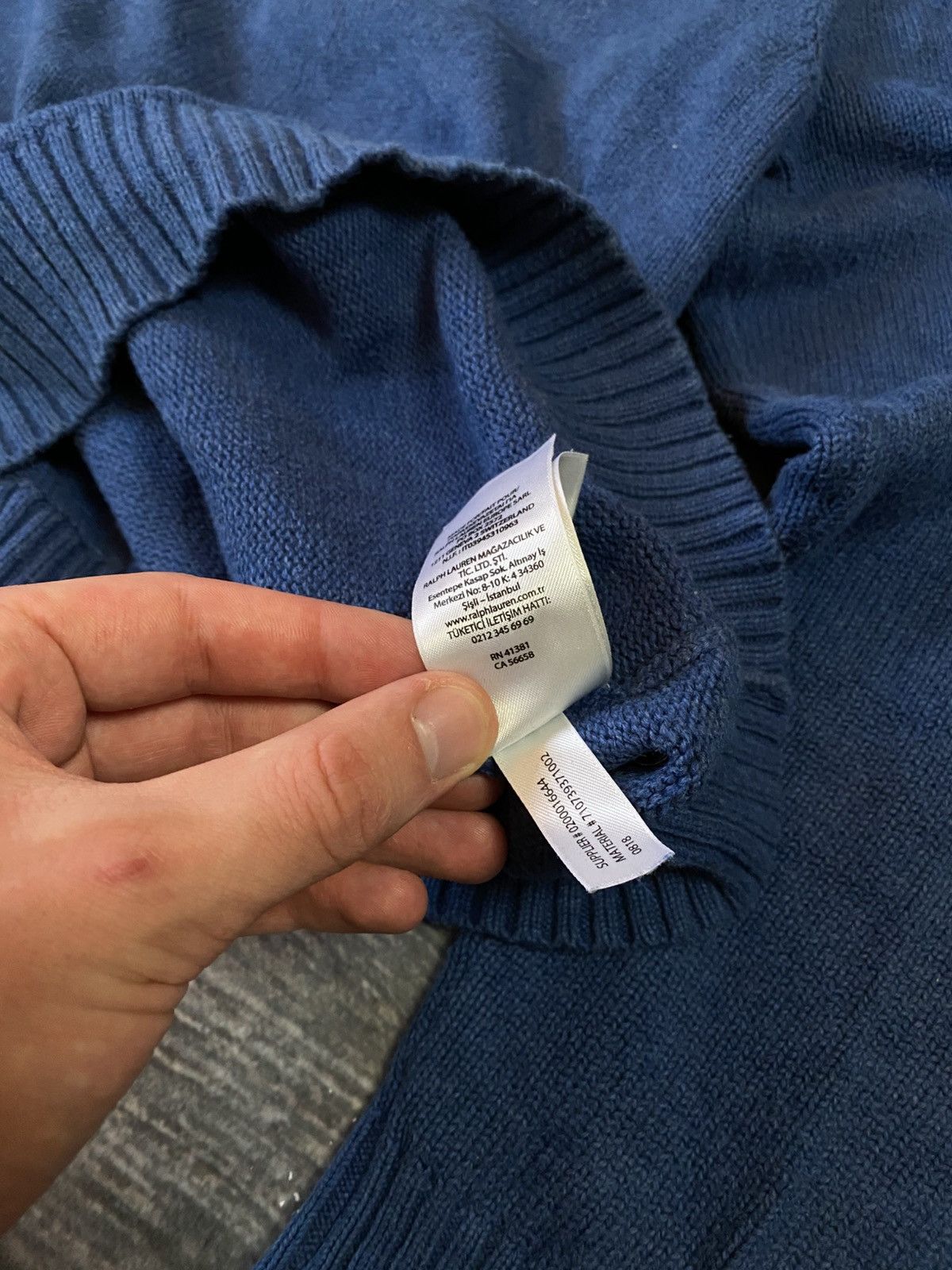 Polo Ralph Lauren Ralph Lauren Basic Vintage Blue Knited Sweater Size US M / EU 48-50 / 2 - 5 Thumbnail