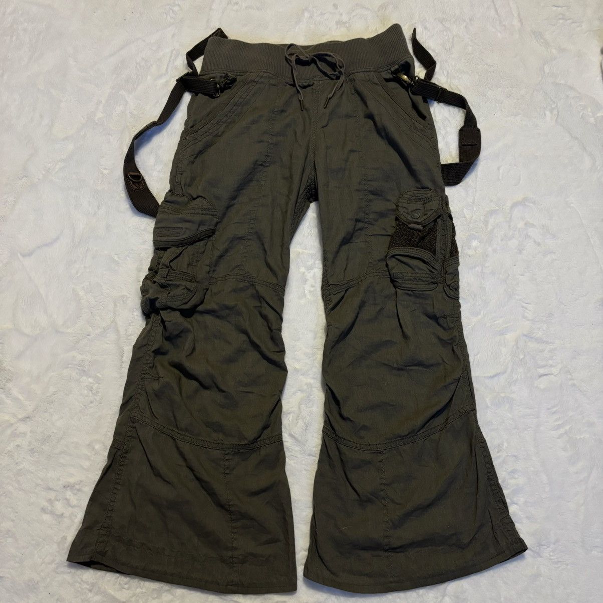 パンツ 00s GOA suspender cargo flared pants Y2K 00s GOA suspender cargo flared pants Y2K If Six Was Nine