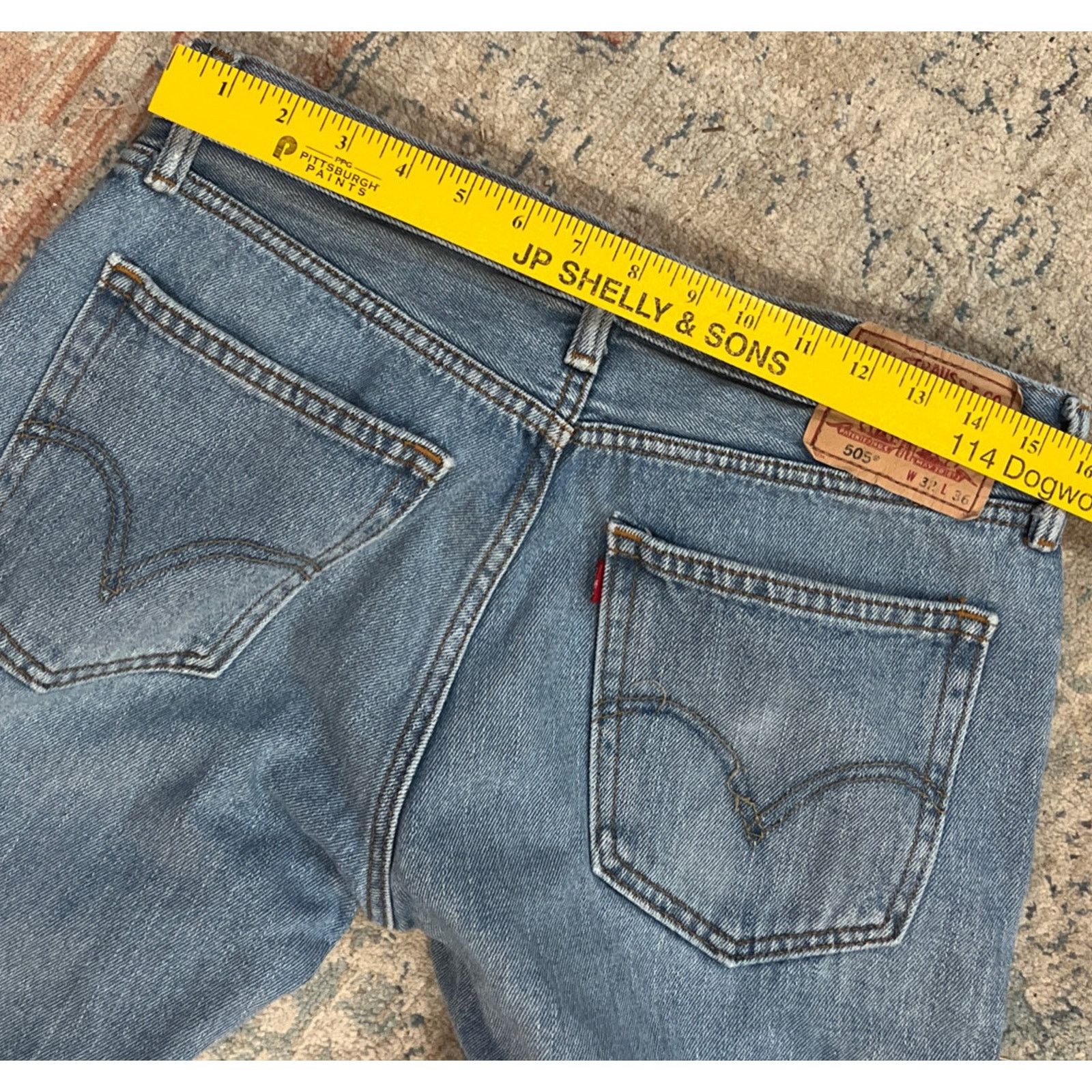 Levi's Levi's 505 Jeans Men's 32x36 Jeans Cut 30.5 L Reg Y2K Size US 32 / EU 48 - 7 Thumbnail