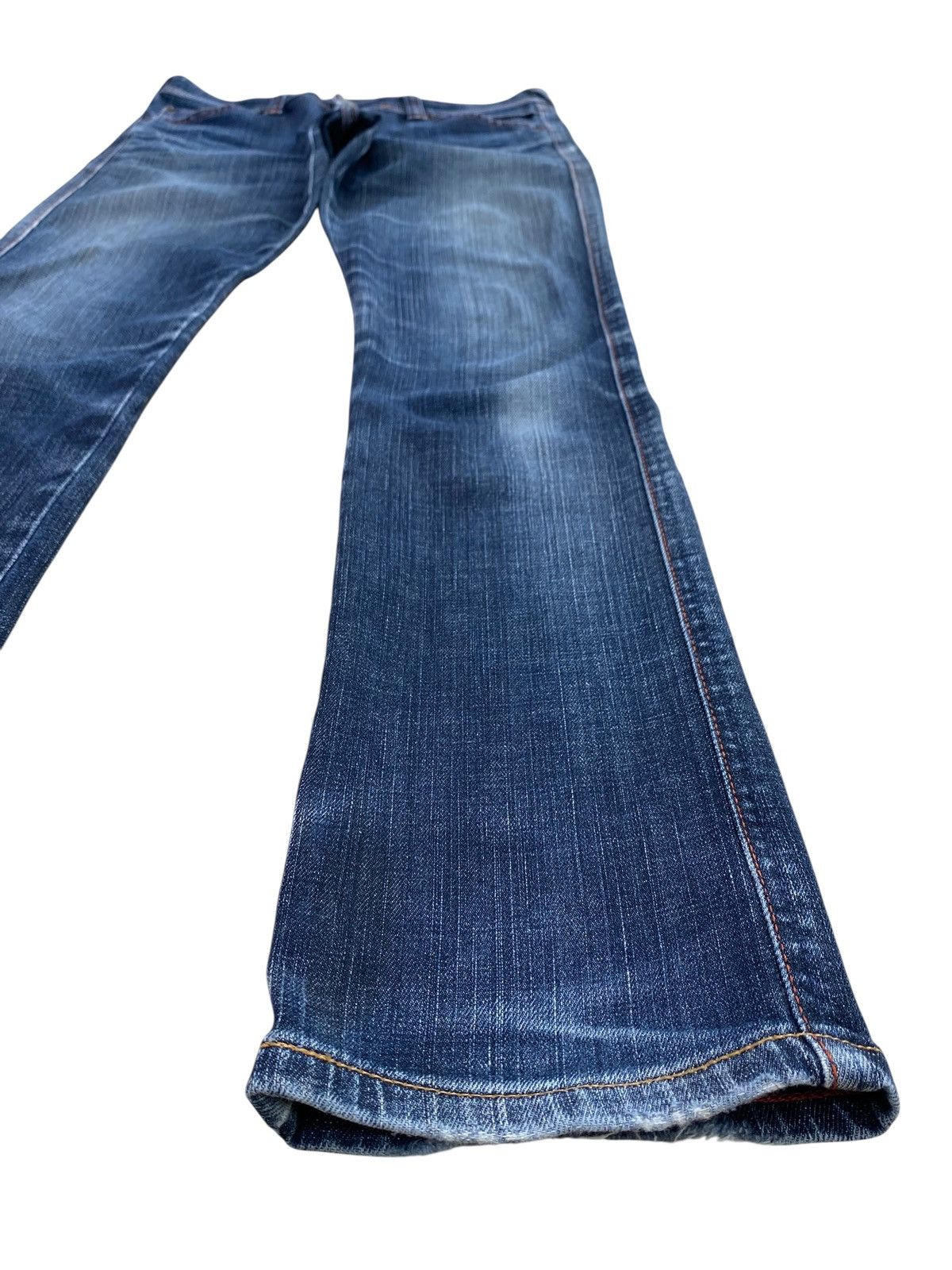 Edwin Edwin Whiskers Faded Wash Style Loose Jeans Size US 30 / EU 46 - 6 Thumbnail