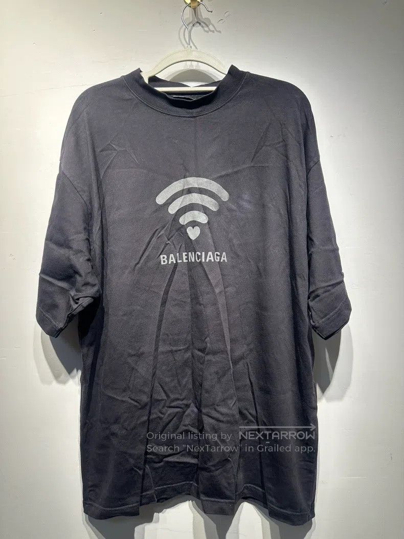 Balenciaga Letter Logo Printed Short Sleeve Crew Neck T-Sh