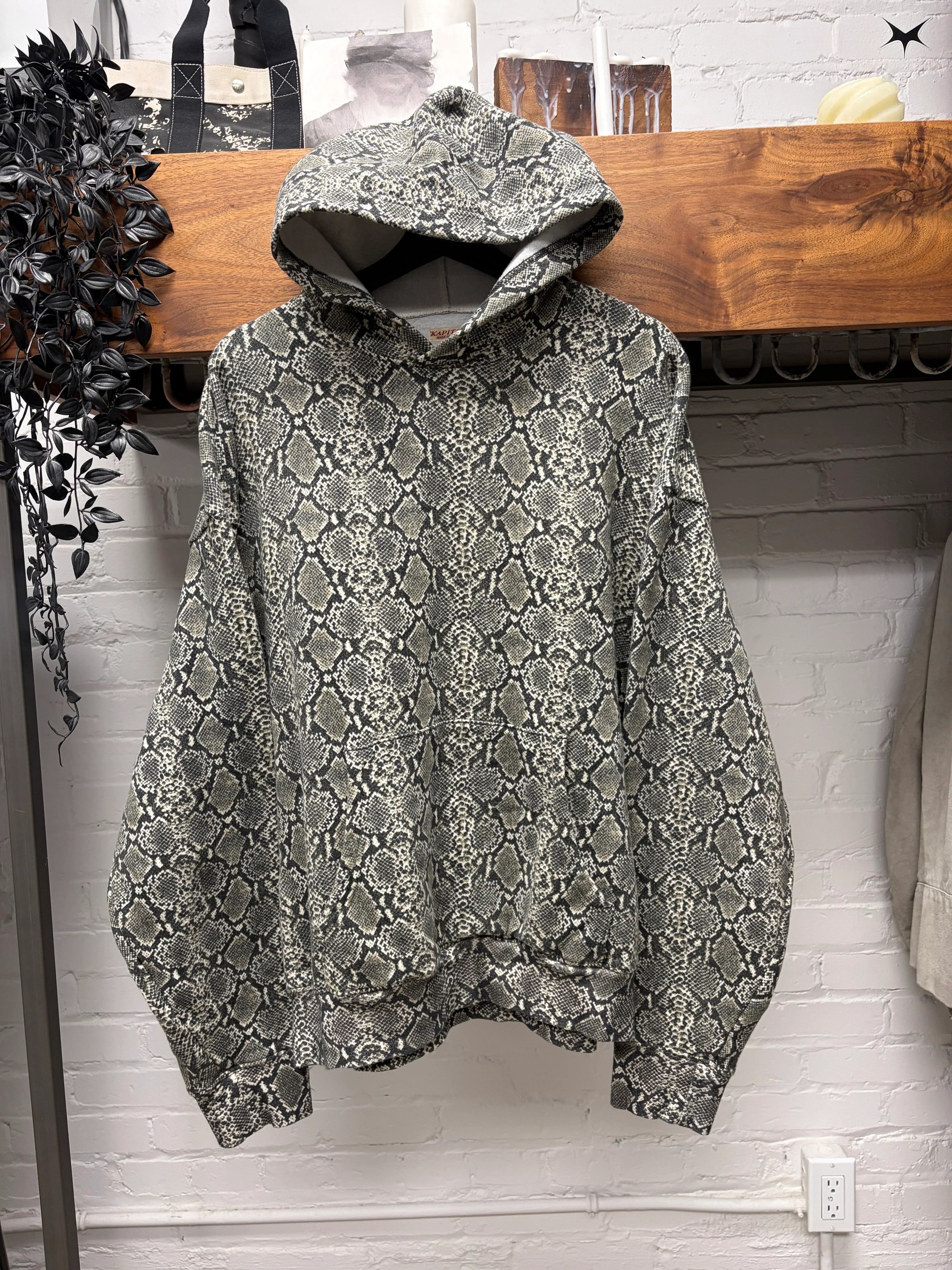 Kapital Kapital Snakeskin Print Pullover Hoodie Size US XL / EU 56 / 4 - 1 Thumbnail