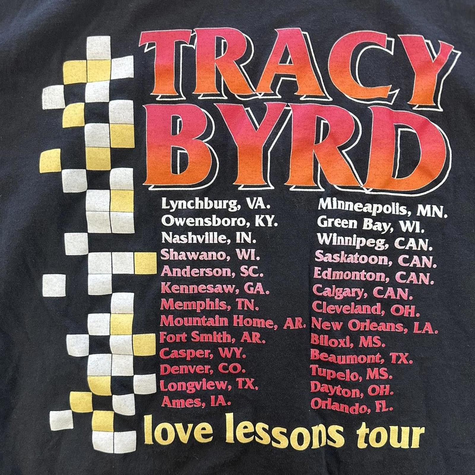 Band Tees 1995 Tracy Byrd Love Lessons Tour Tee Size US XL / EU 56 / 4 - 7 Thumbnail