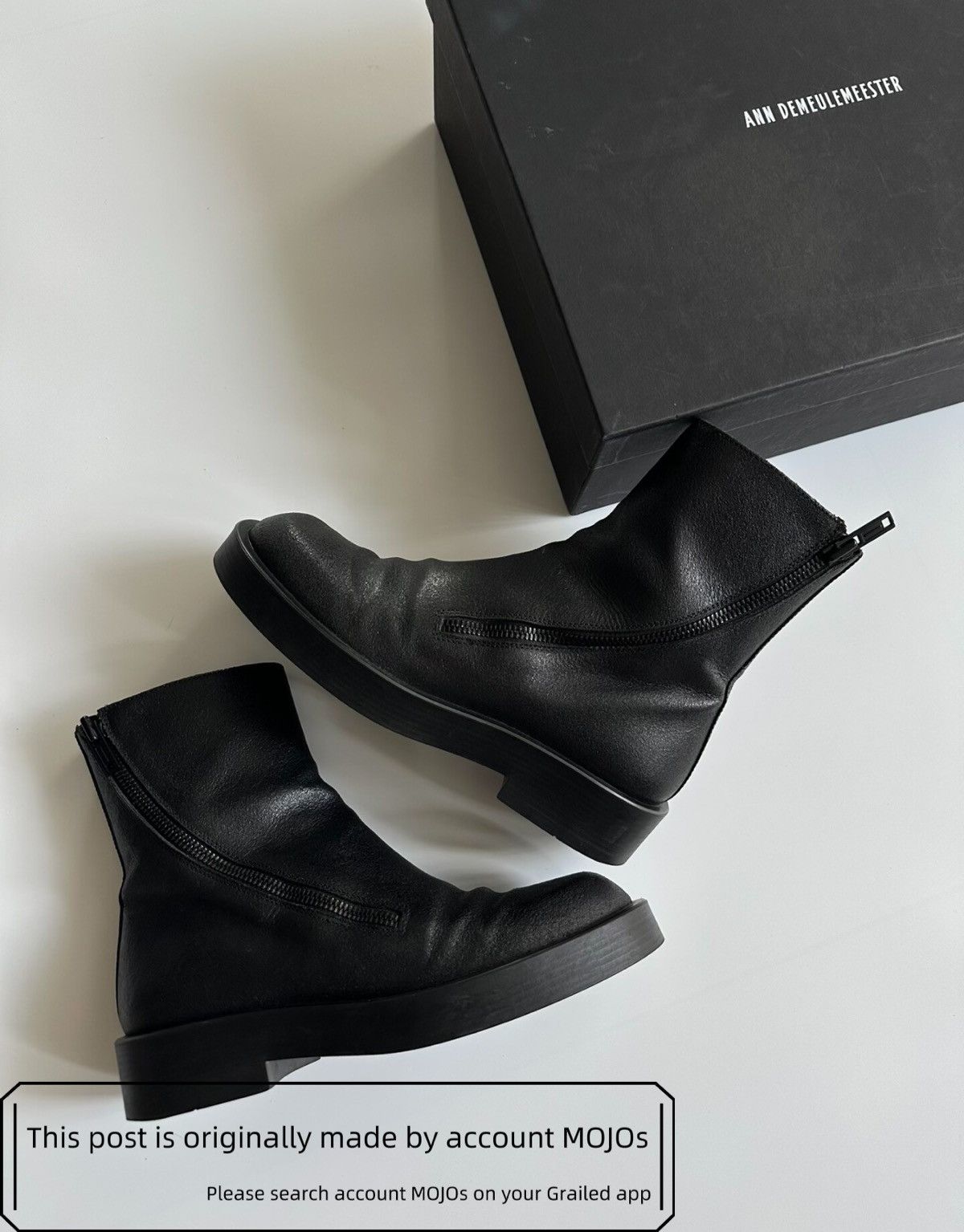 Ann Demeulemeester Front Zip Boots | Grailed
