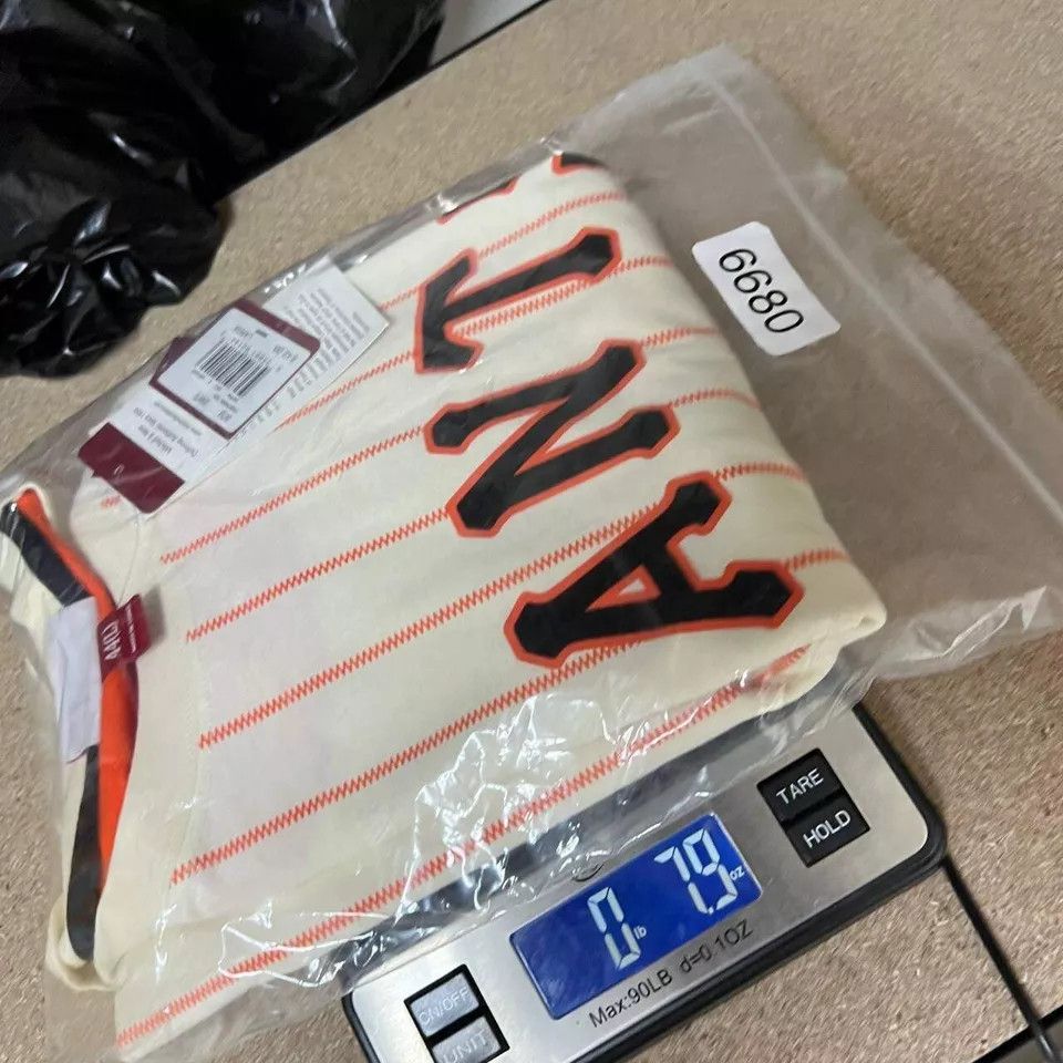 Mitchell & Ness San Francisco Giants Shirt Men L Pinstripes Crew Neck Cotton Size US L / EU 52-54 / 3 - 7 Thumbnail