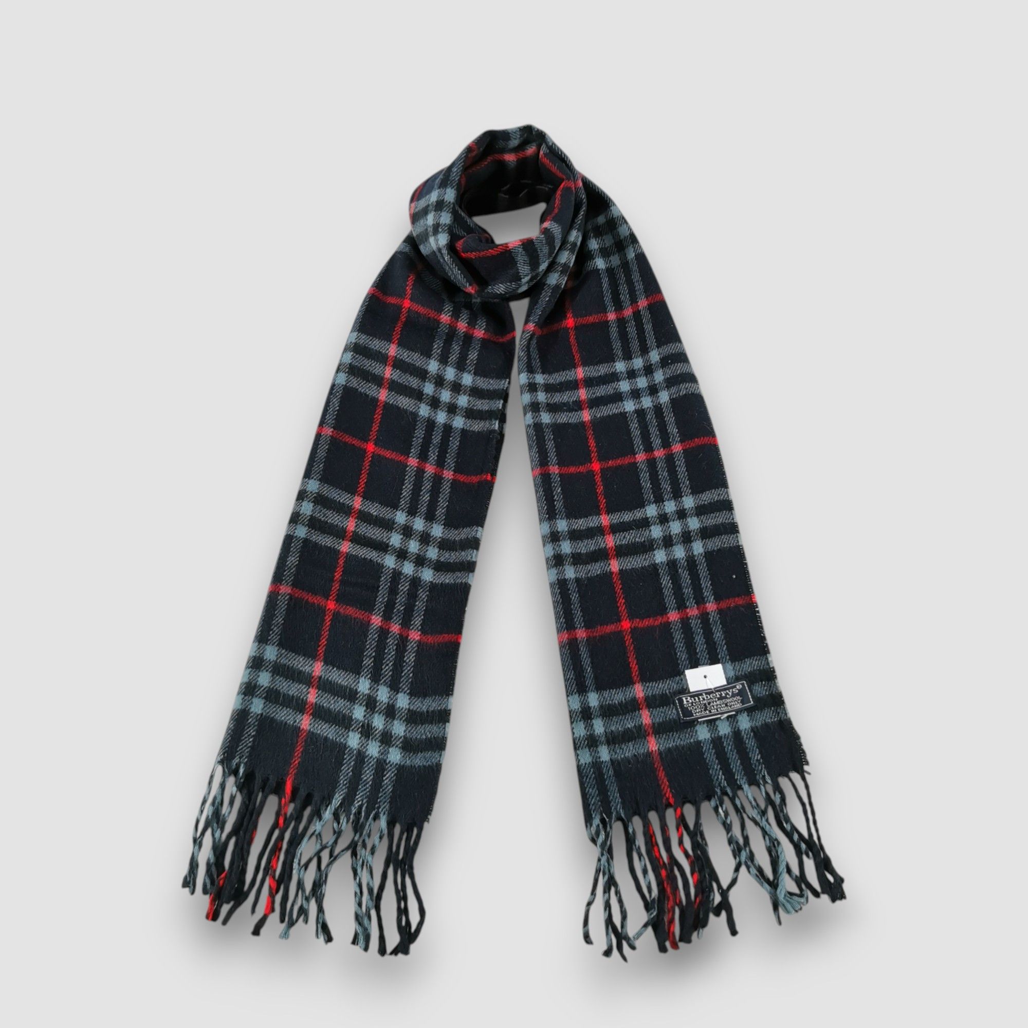 Burberry Vintage Burberry Scarf Tartan Muffler Winter Wool Scarves Size ONE SIZE - 4 Thumbnail