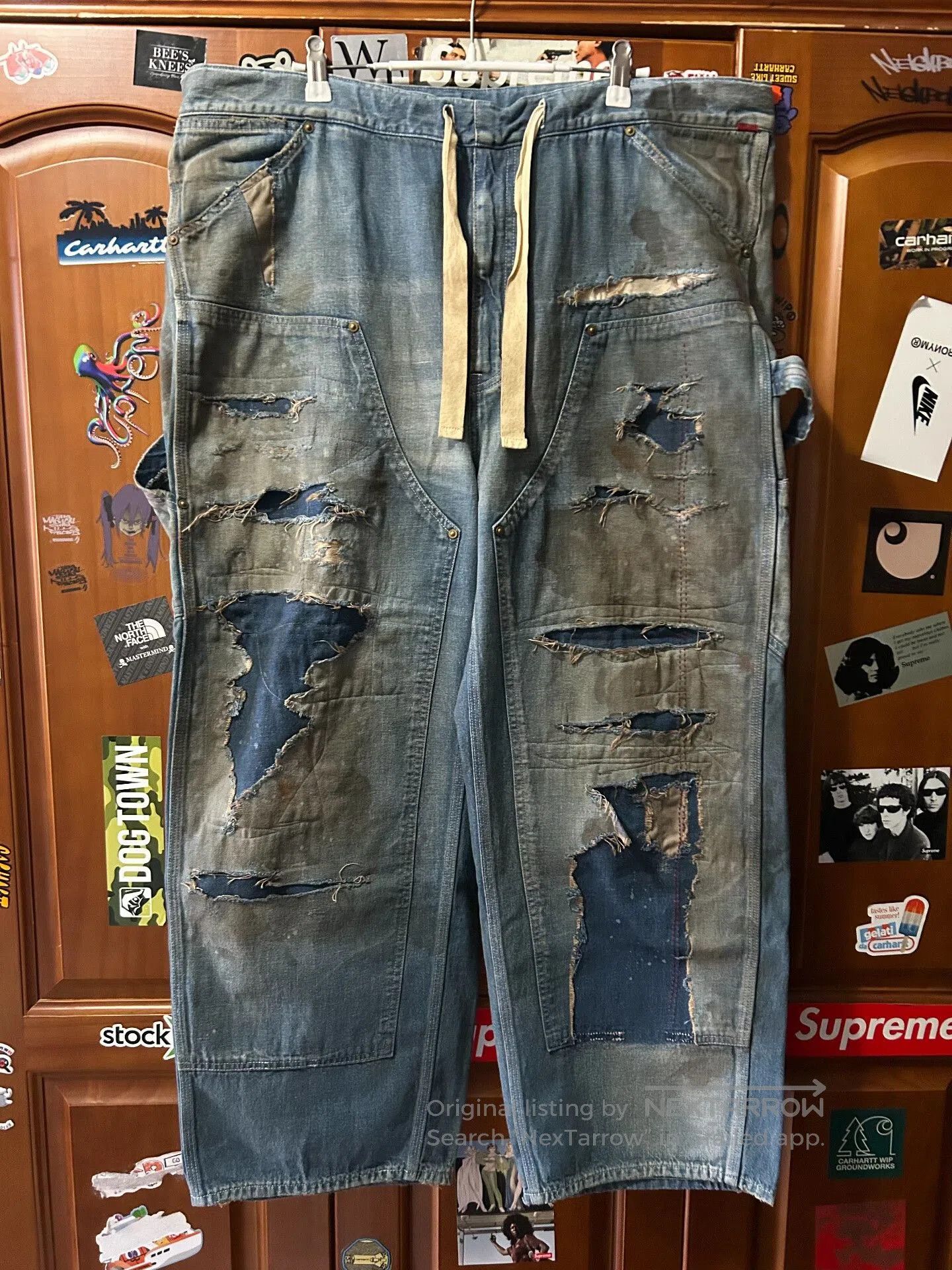 Visvim ANACHRONORM Distressed Denim Painter Pants. Size US 26 / EU 42 - 1 Thumbnail