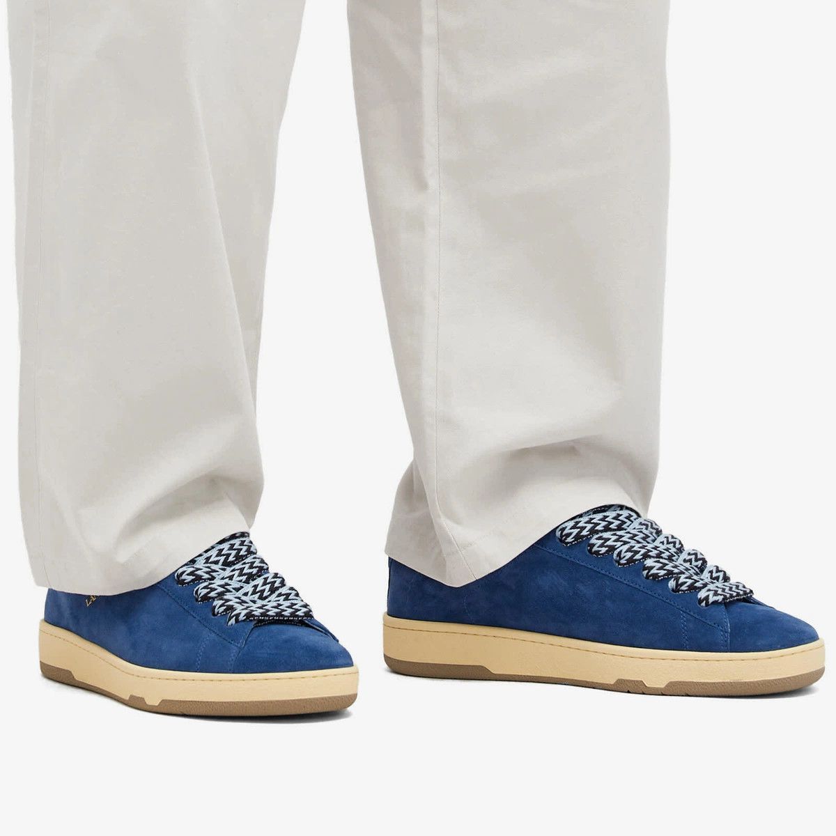 Lanvin o1w1db10225 Curb Lite Low-Top Sneakers in Blue Size US 8 / EU 41 - 6 Thumbnail