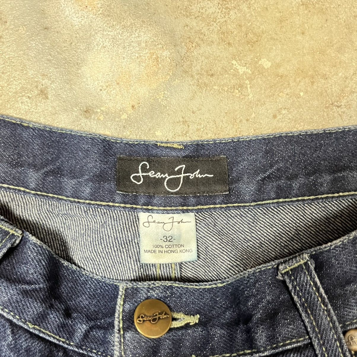 Sean John × Vintage Baggy Vintage Sean Jean Y2K 2000s Denim Double Knees Size US 33 - 5 Thumbnail