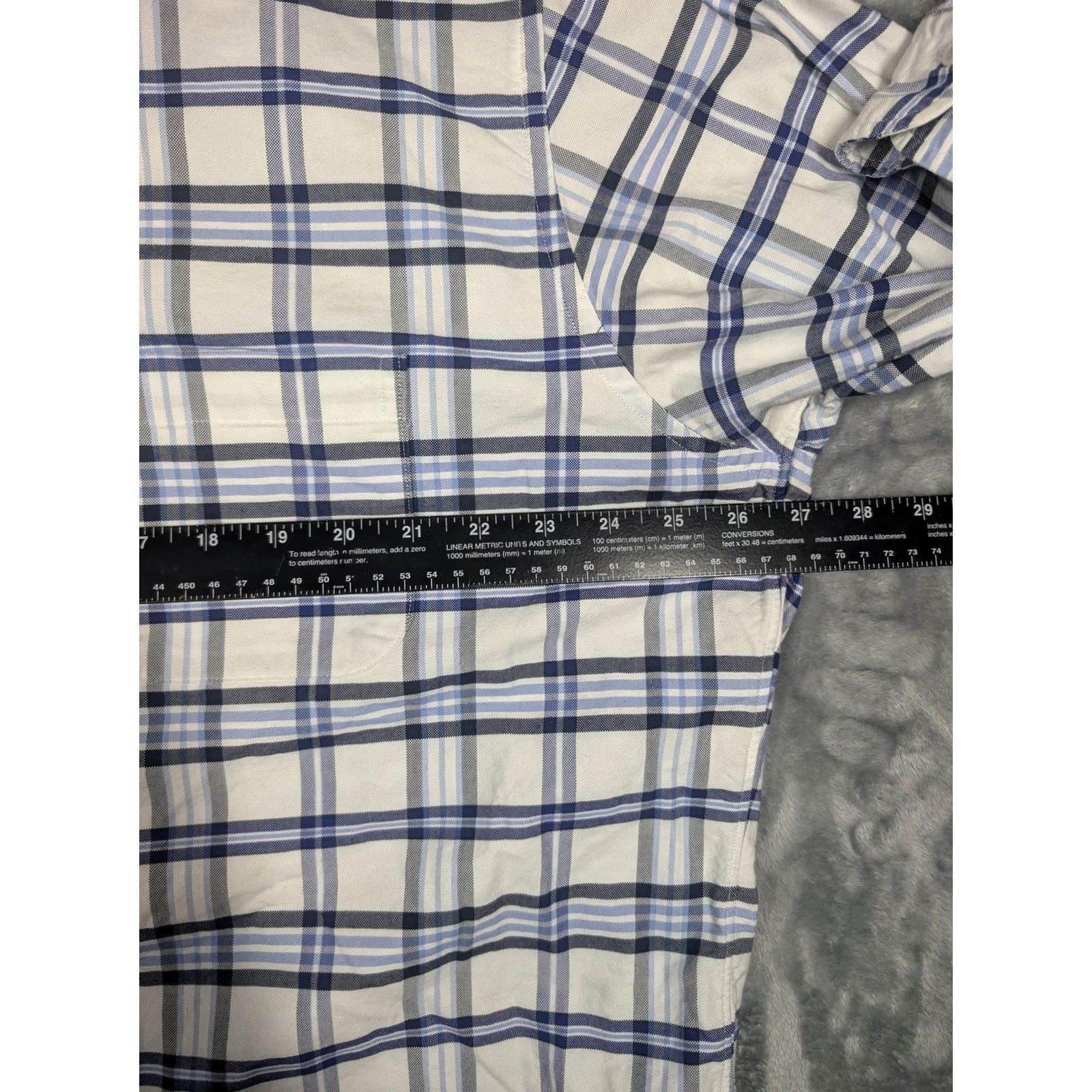 Brooks Brothers Brooks Brothers Regent Shirt Mens XL Blue Plaid Long Sleeve Button Down USA Size US XL / EU 56 / 4 - 3 Thumbnail