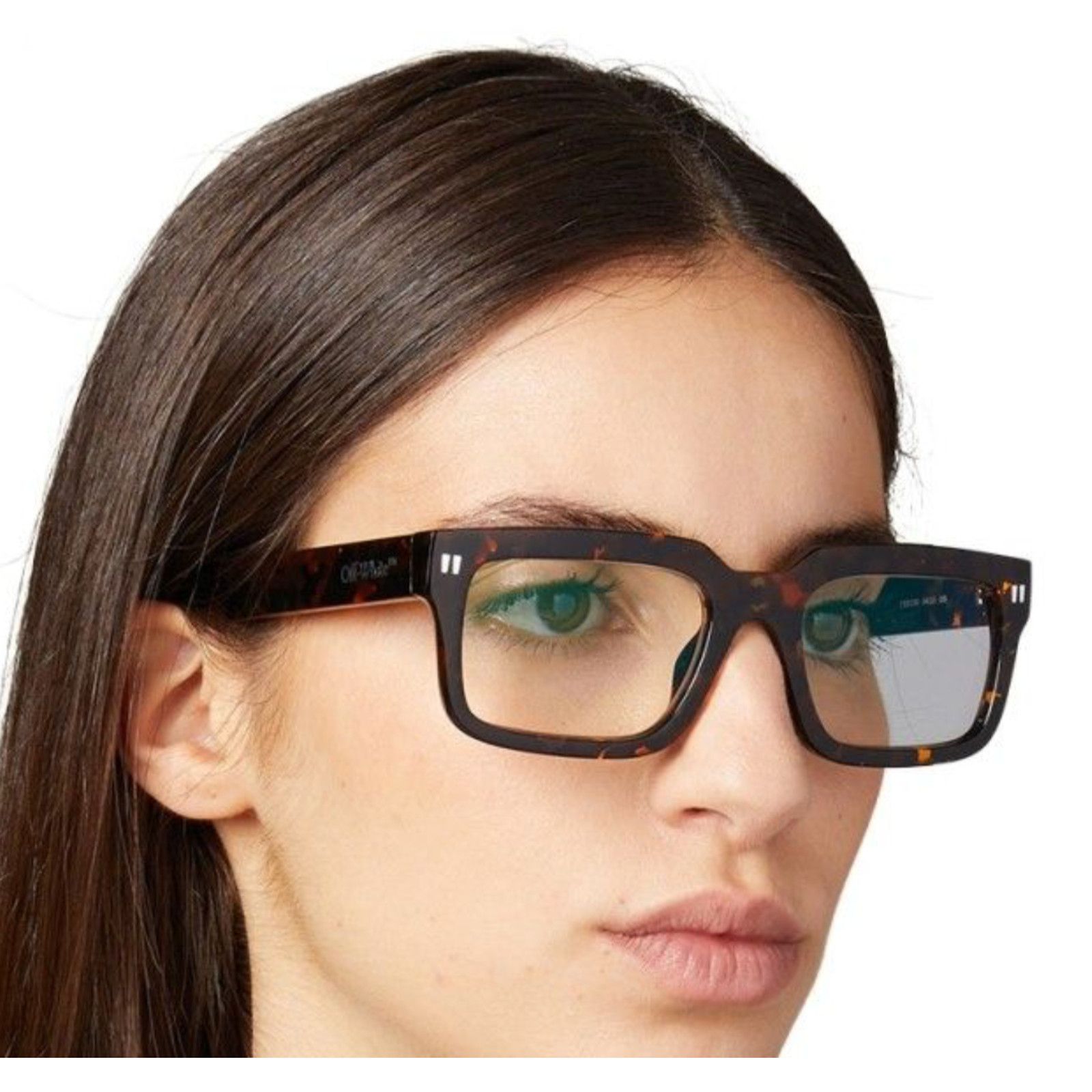 Off-White Off-White CLIP ON HAVANA BROWN-(OERI130S24PLA0016064-FR) Size ONE SIZE - 2 Thumbnail