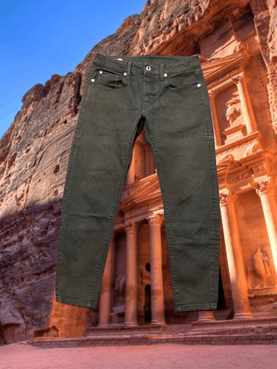 G-Star black jeans G-Star Raw crazy Y2K logo Vintage Size US 28 / EU 44 - 1 Thumbnail